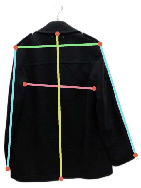 中古・古着通販】COACH (コーチ) Pコート ブラック サイズ:S