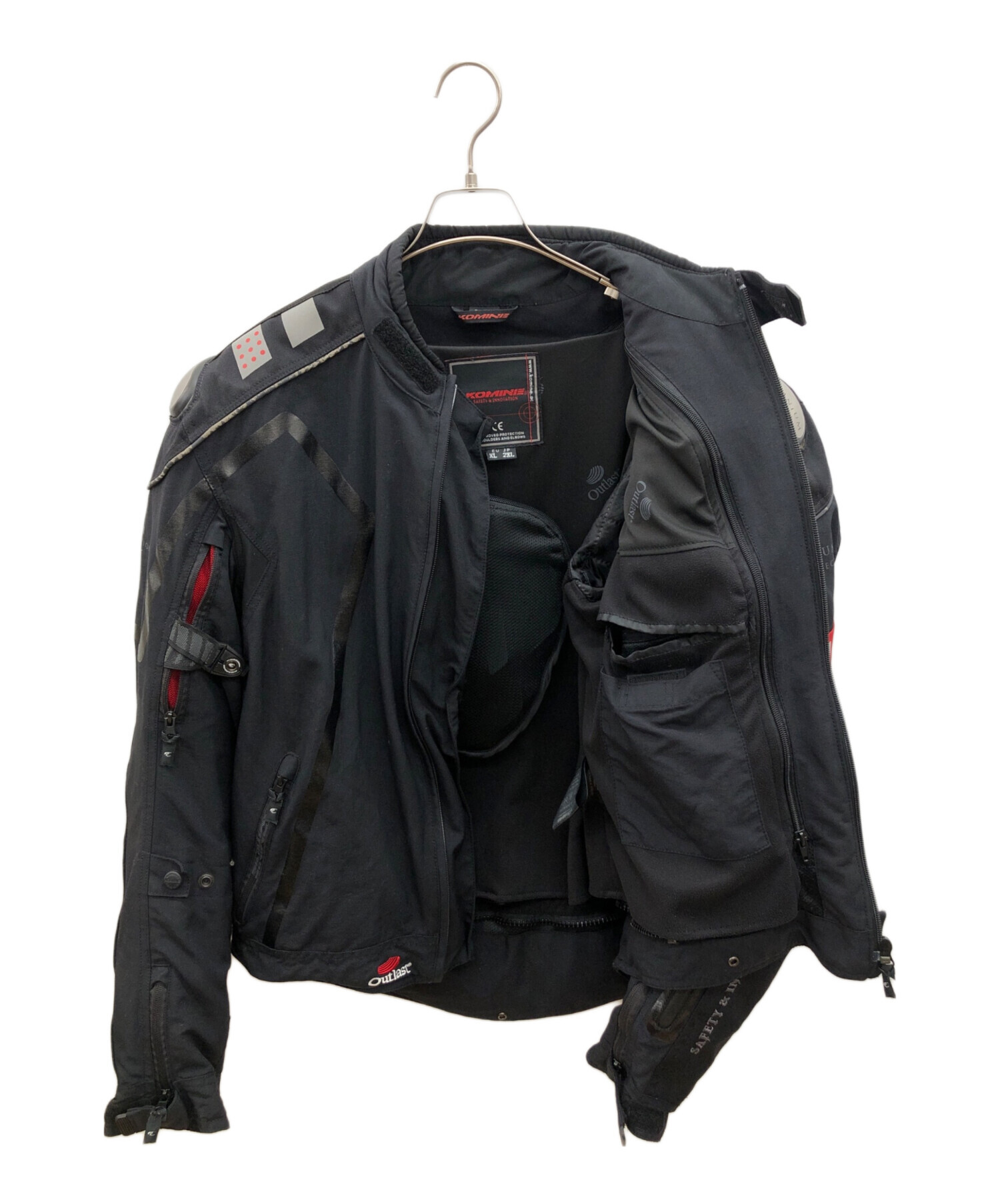 KOMINE ブラックジャケット上下セット、プロテクター付き 中古・古着通販】komine (コミネ) プロテクタージャケット ブラック