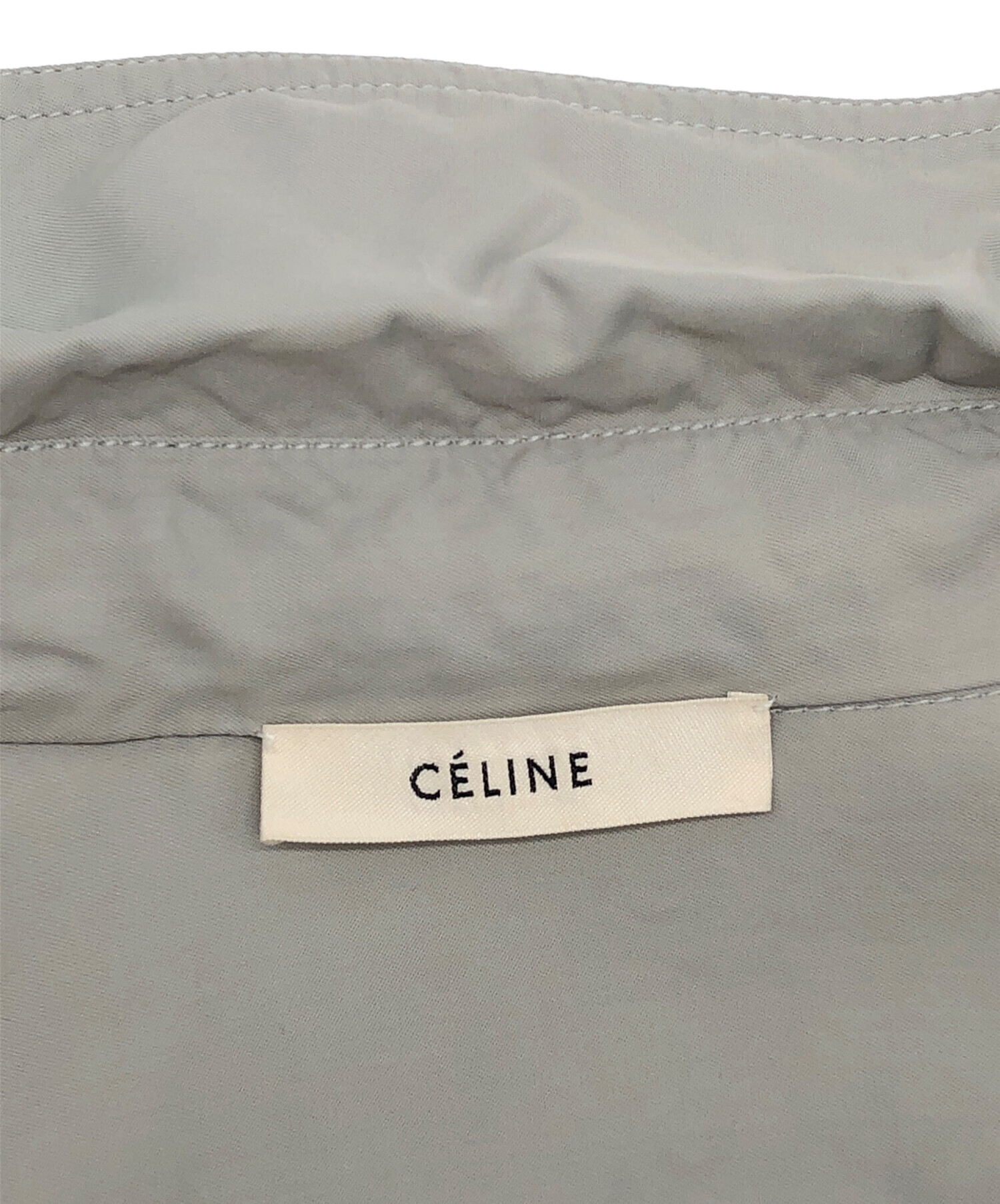 中古・古着通販】CELINE (セリーヌ) 長袖シャツ ライトグレー サイズ