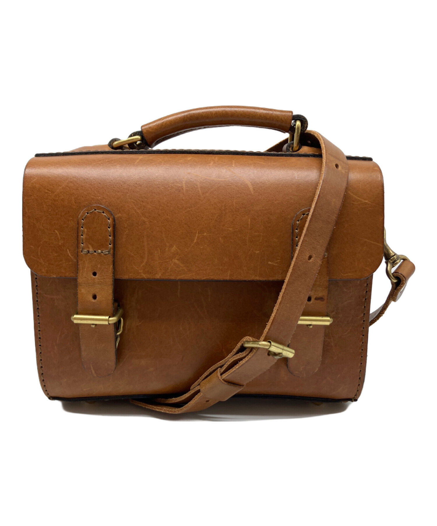 ヘルツ HERZ ナレッジバッグ キャメル 中古・古着通販】Herz (ヘルツ) ナレッジバッグ キャメル｜ブランド