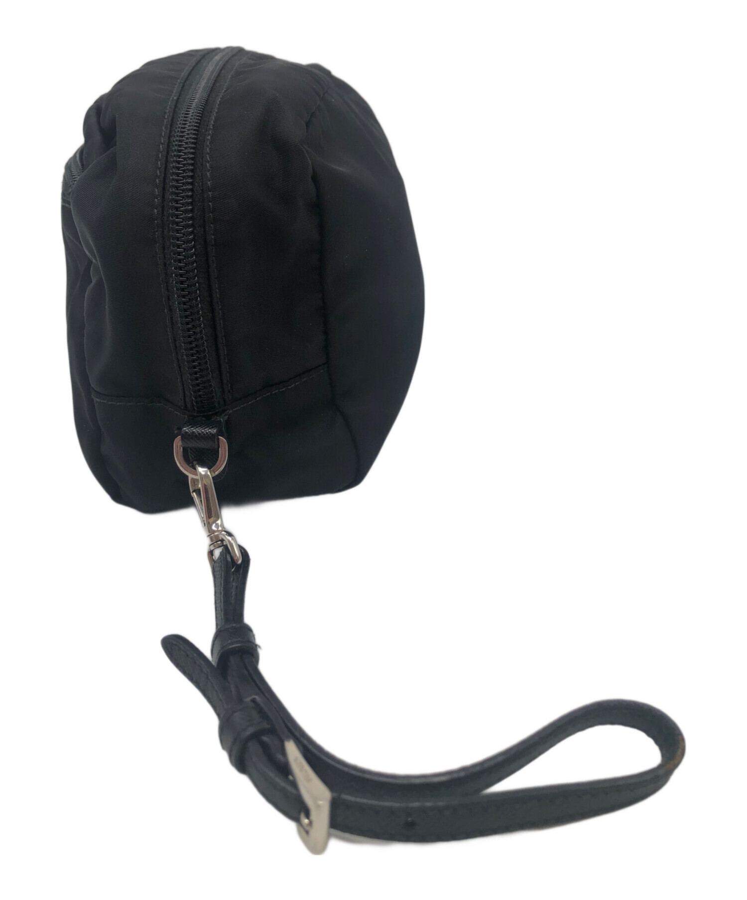中古・古着通販】PRADA (プラダ) ナイロンポーチ ブラック｜ブランド