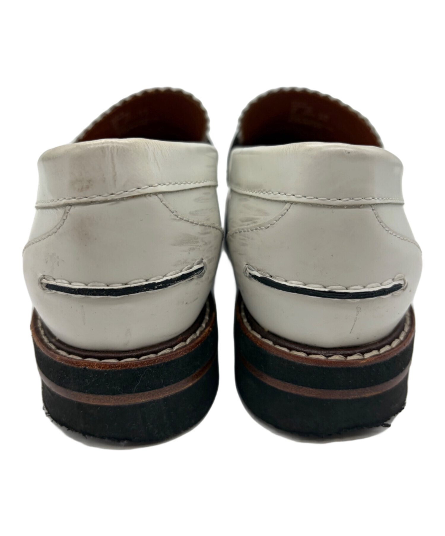 中古・古着通販】COACH (コーチ) ローファー ホワイト サイズ:22.5