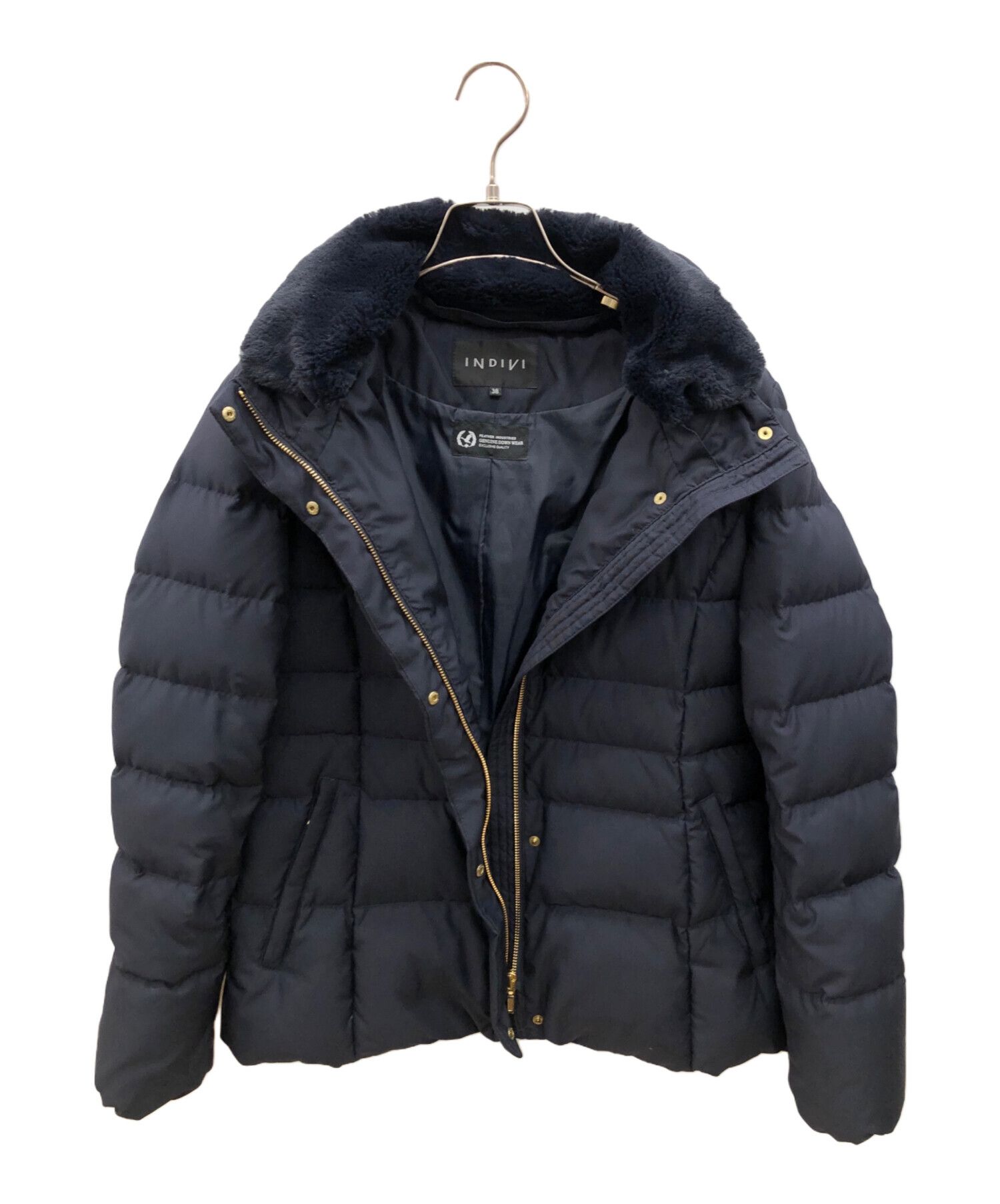 中古・古着通販】INDIVI (インディヴィ) ダウンジャケット ネイビー