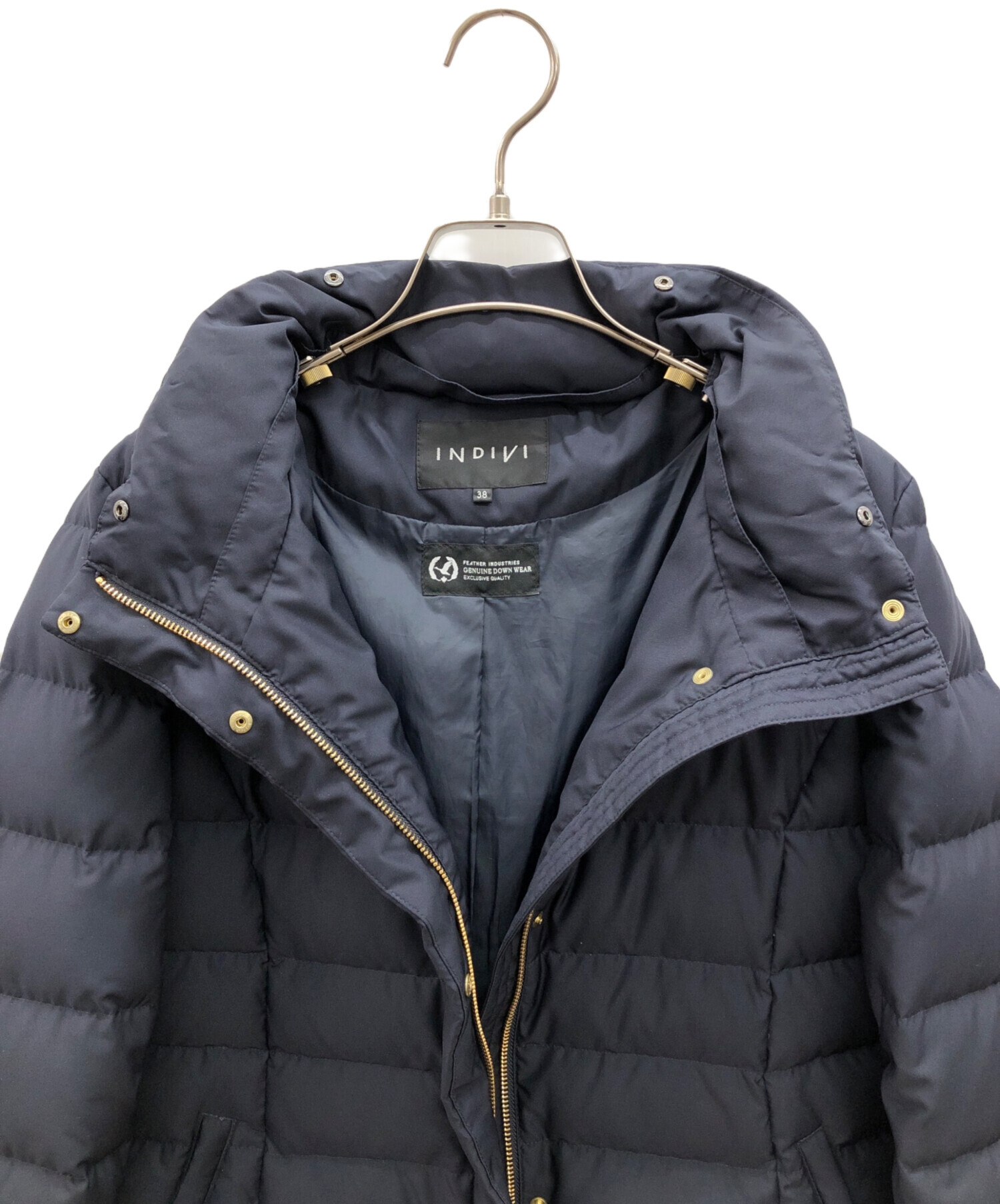 中古・古着通販】INDIVI (インディヴィ) ダウンジャケット ネイビー