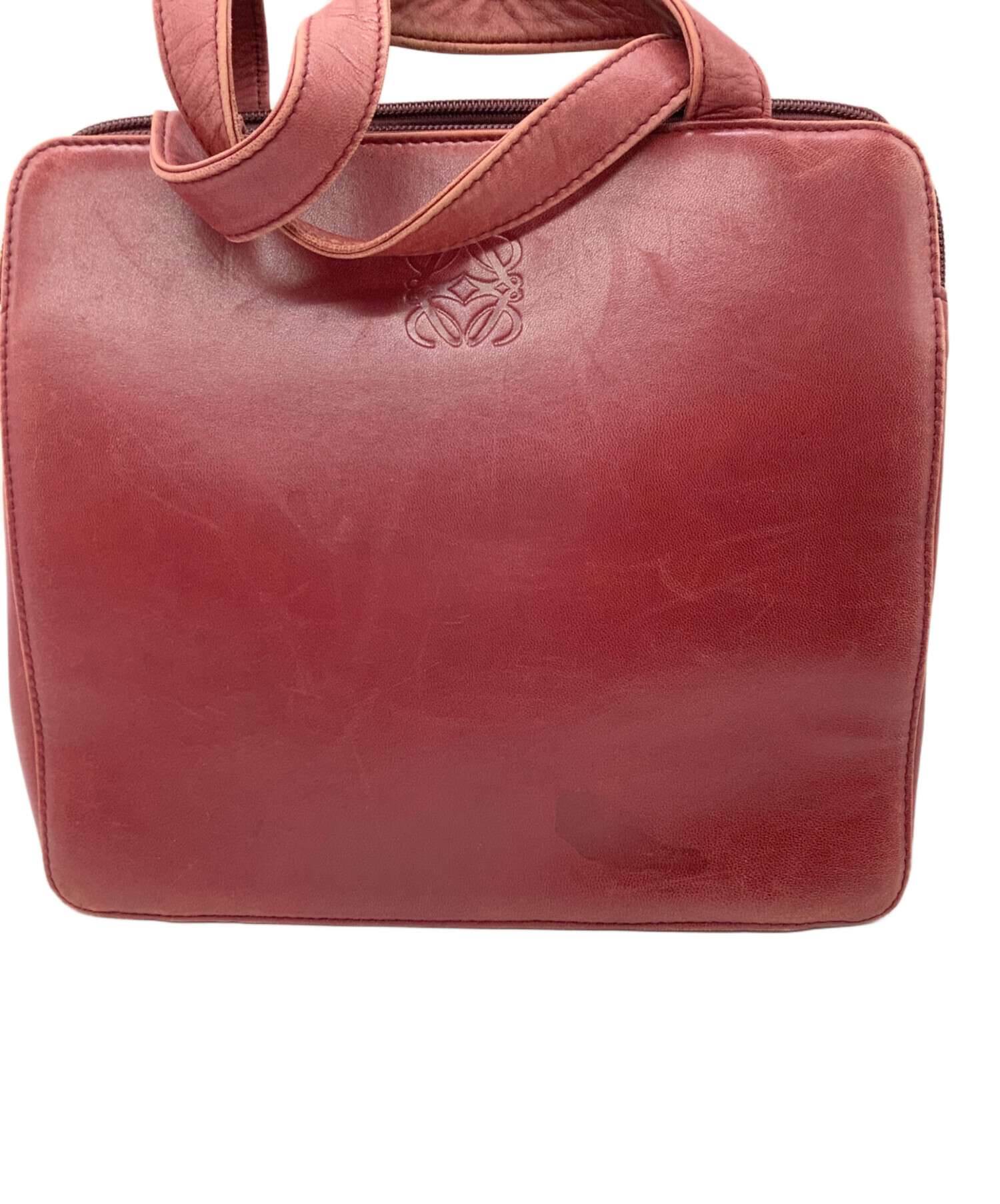 ロエベ　ハンドバック　赤色 中古・古着通販】LOEWE (ロエベ) ハンドバッグ ワインレッド｜ブランド