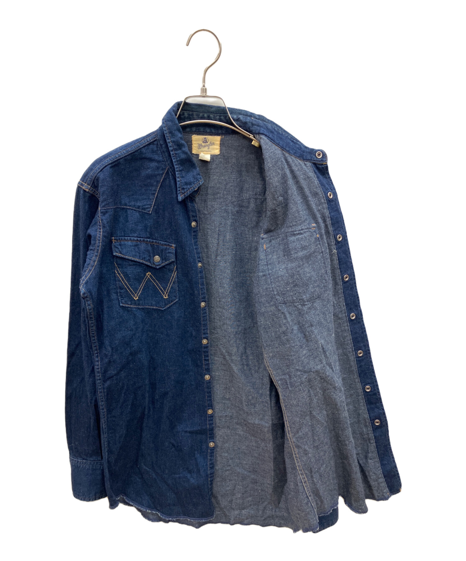 中古・古着通販】Wrangler (ラングラー) デニムウエスタンシャツ 復刻