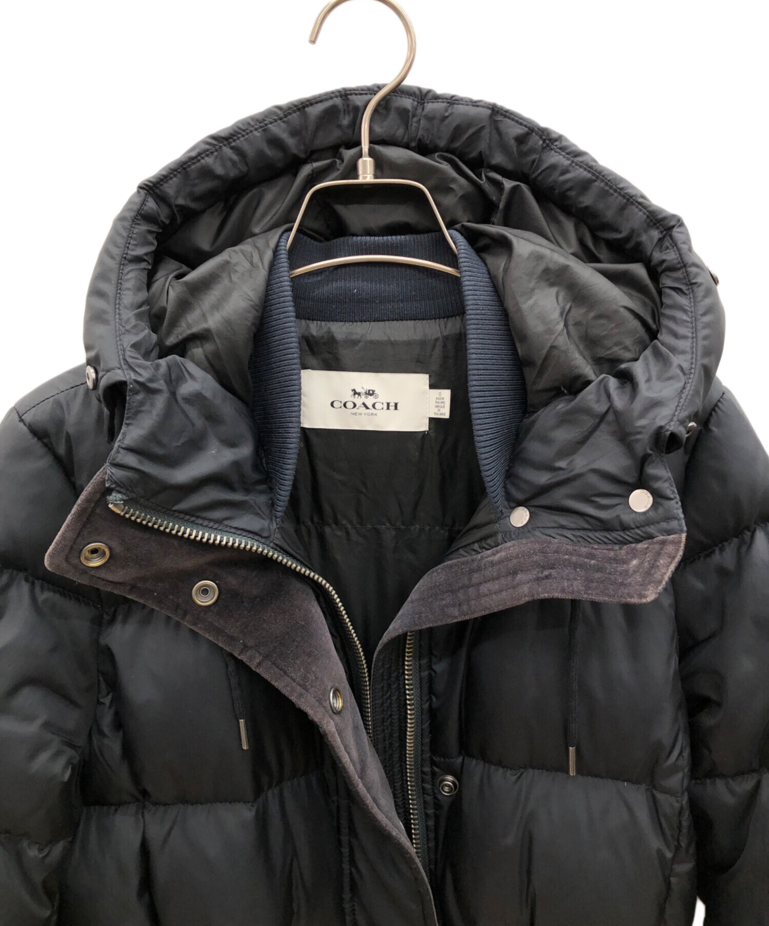 中古・古着通販】COACH (コーチ) ダウンコート ブラック サイズ:XS