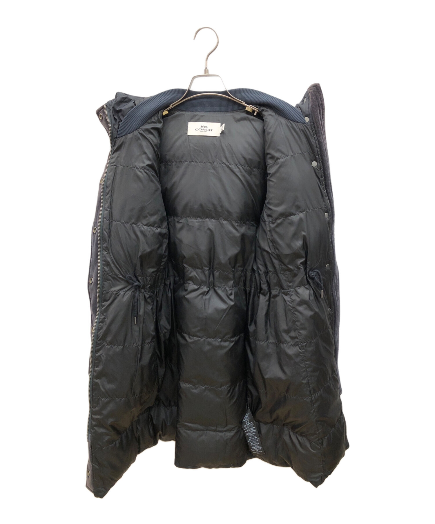 中古・古着通販】COACH (コーチ) ダウンコート ブラック サイズ:XS