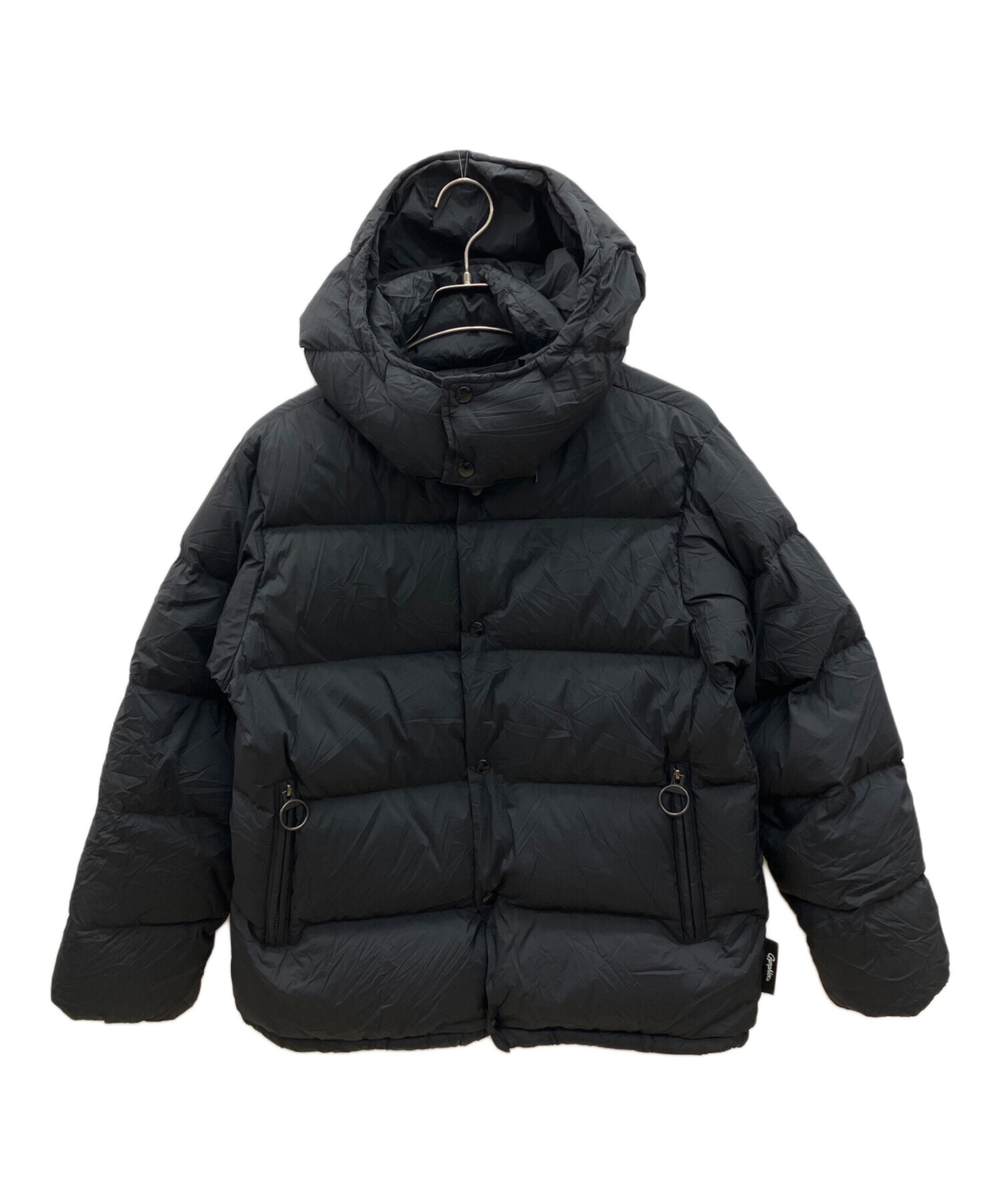 ジムフレックス GYMPHLEX ダウンジャケット ブラック 中古・古着通販】Gymphlex (ジムフレックス) ダウンジャケット