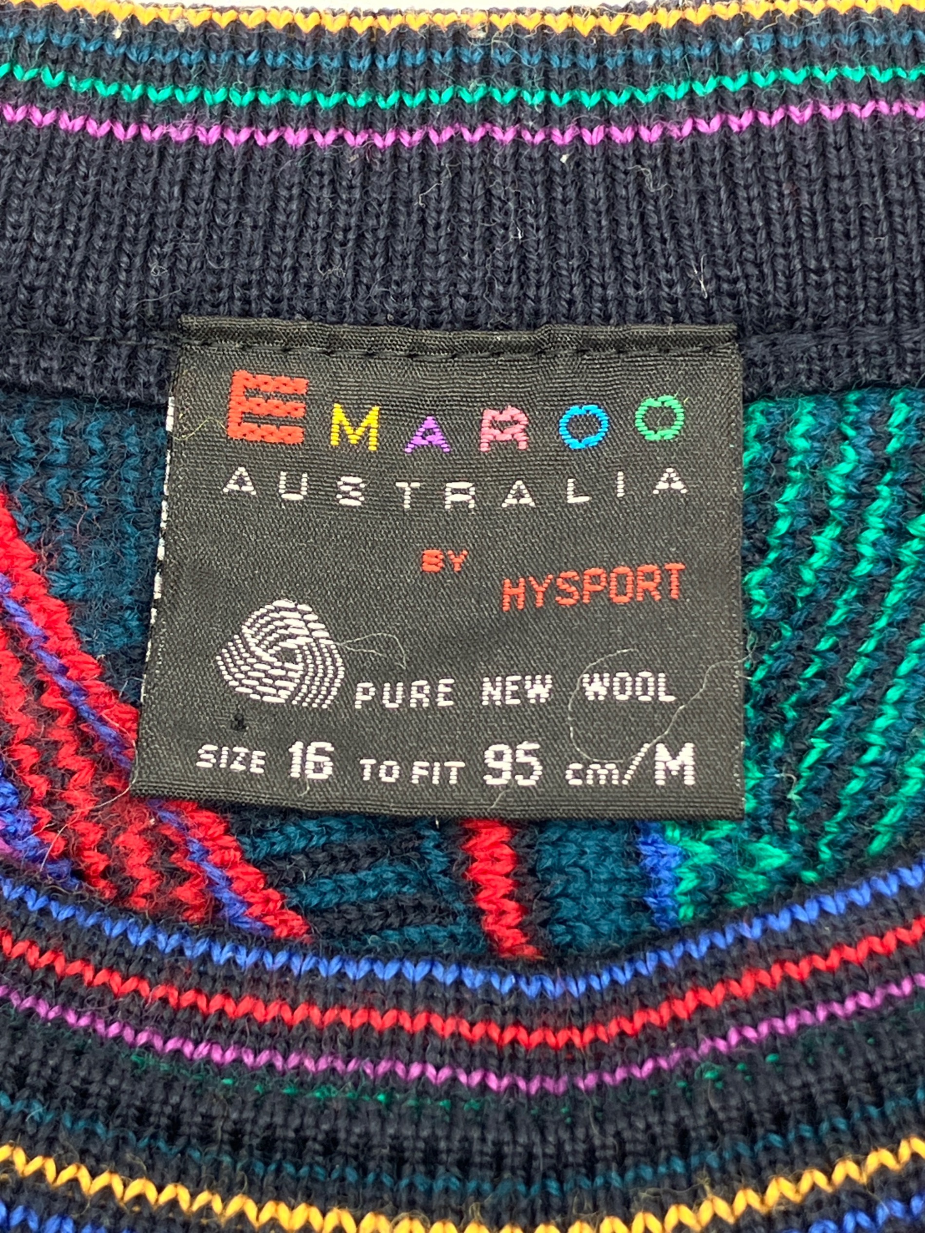 中古・古着通販】Emaroo (エマルー) 90s 3Dニット 古着 マルチカラー 