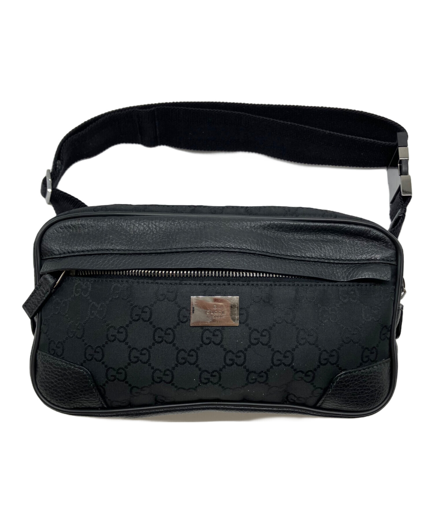 グッチ GUCCI GG柄 ウエストバッグ 中古品 中古・古着通販】GUCCI (グッチ) GG ウエストバッグ ブラック
