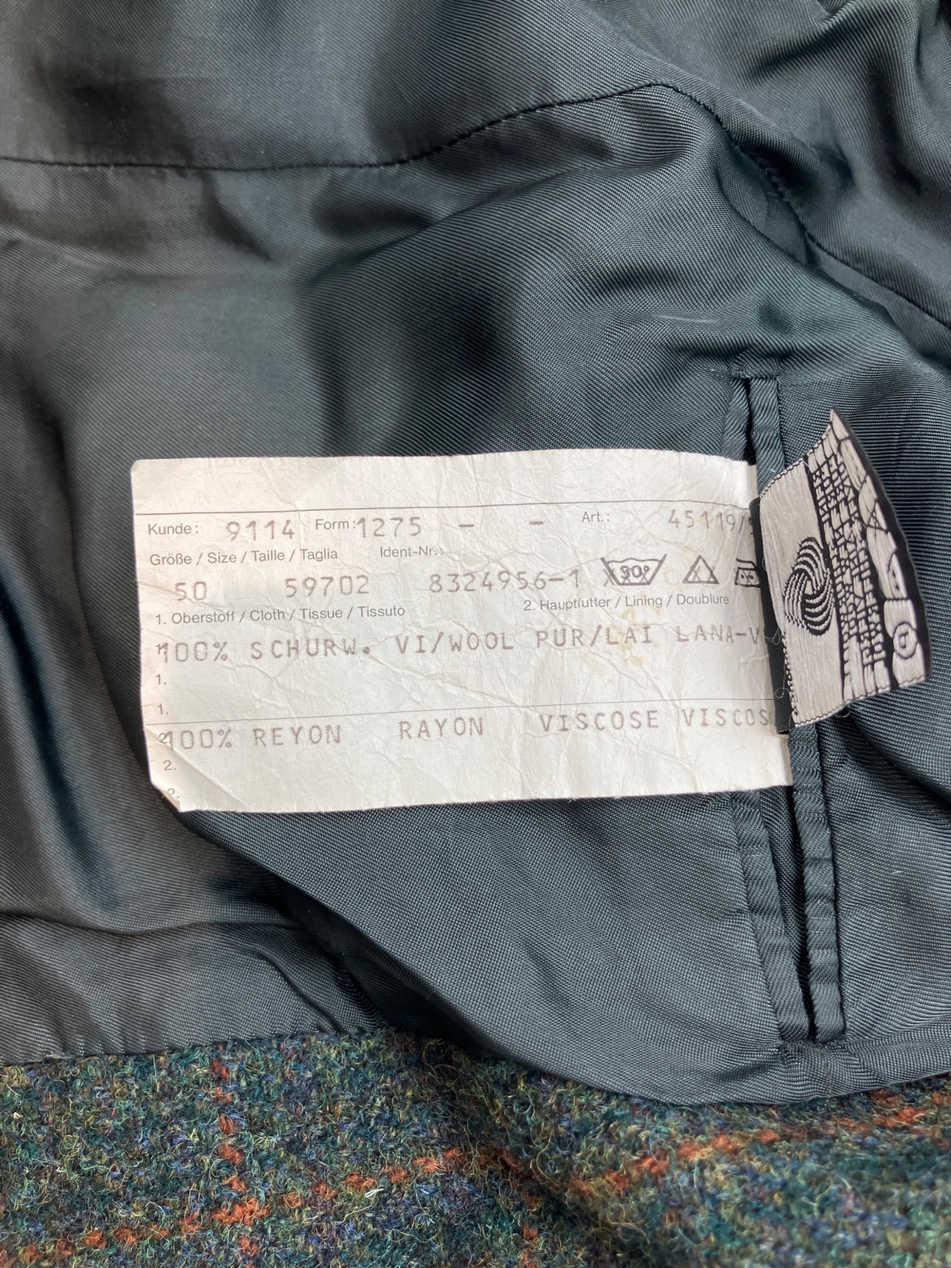 中古・古着通販】Harris Tweed (ハリスツイード) ウールテーラード 