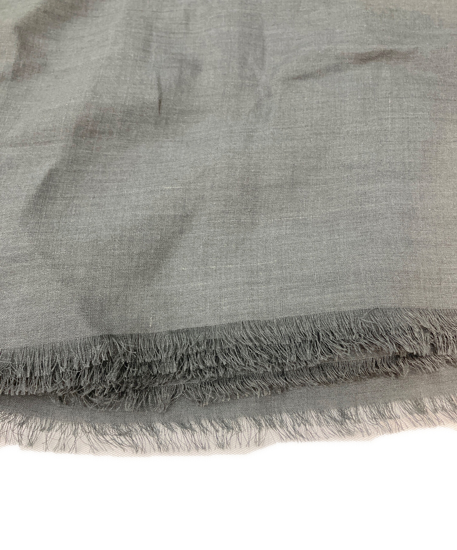 中古・古着通販】THROW (スロー) リネンストール グレー｜ブランド