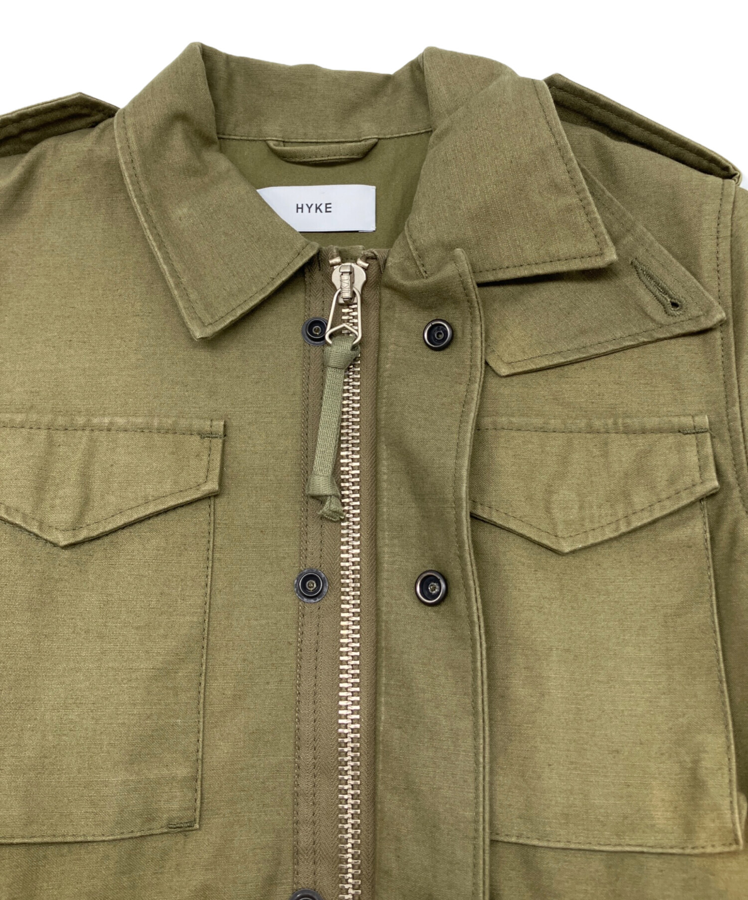 中古・古着通販】HYKE (ハイク) フィールドジャケット カーキ サイズ:1