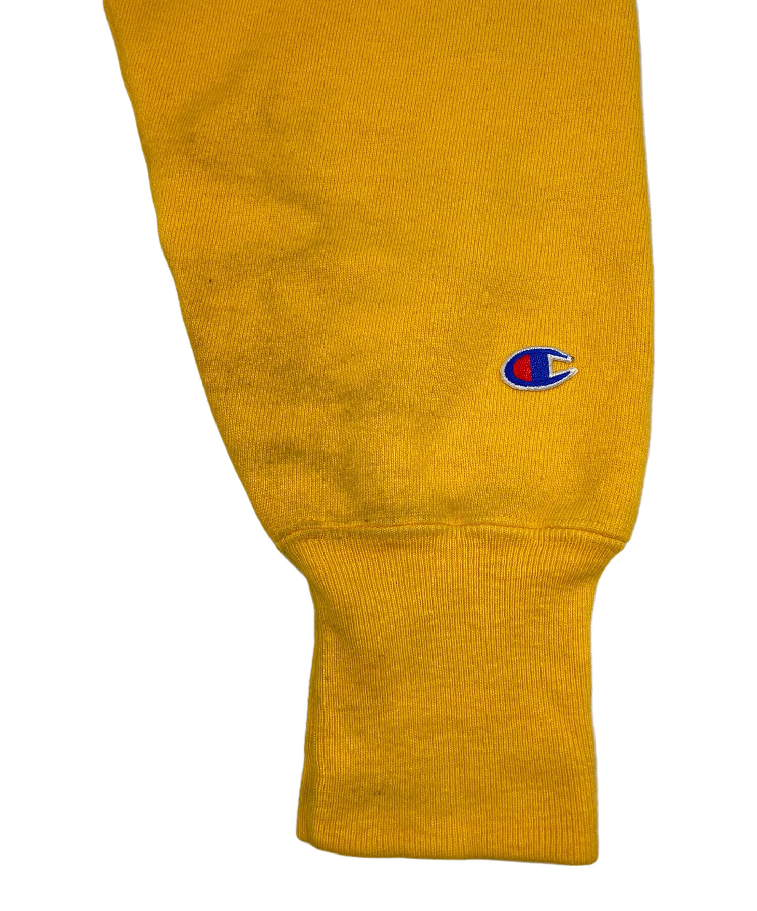 あ*う様 Champion REVERSE WEAVE 単色 3段 黄色 スゥエ 中古・古着通販】Champion REVERSE WEAVE (チャンピオン リバース