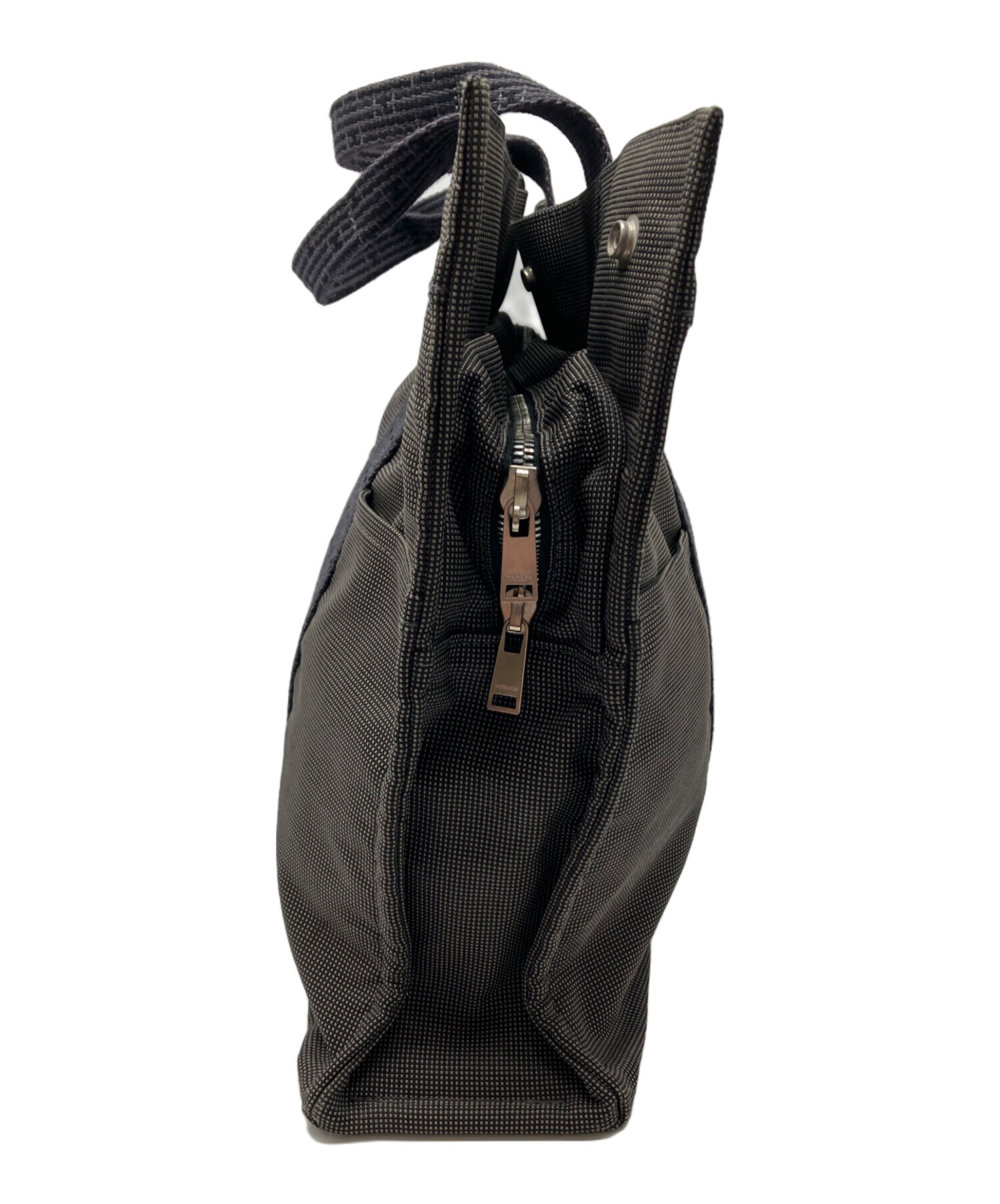 HERMES グレー ナイロントートバッグ 中古・古着通販】HERMES (エルメス) エールライントートバッグ グレー