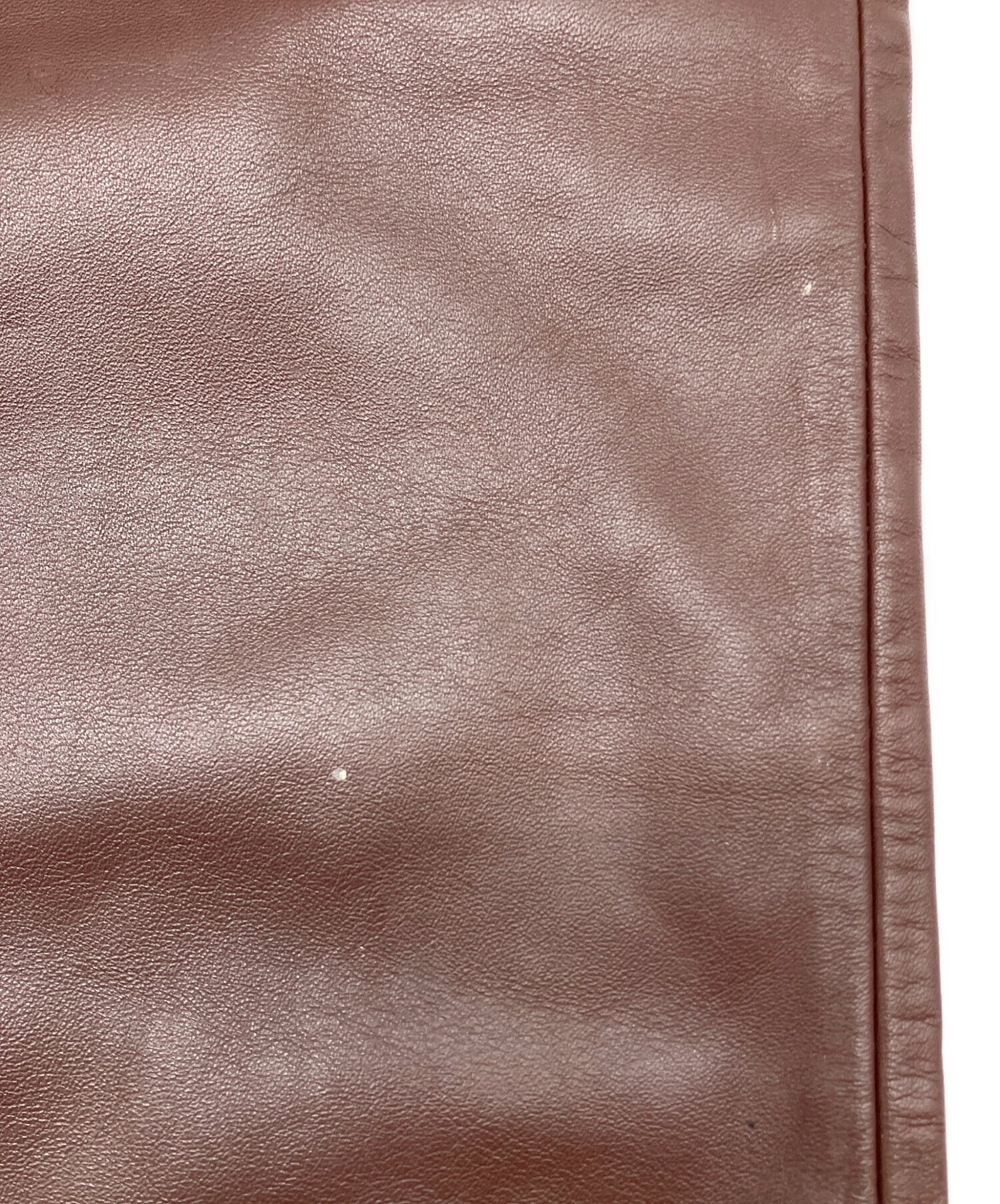 中古・古着通販】PAUL SMITH (ポールスミス) レザーパンツ ブラウン