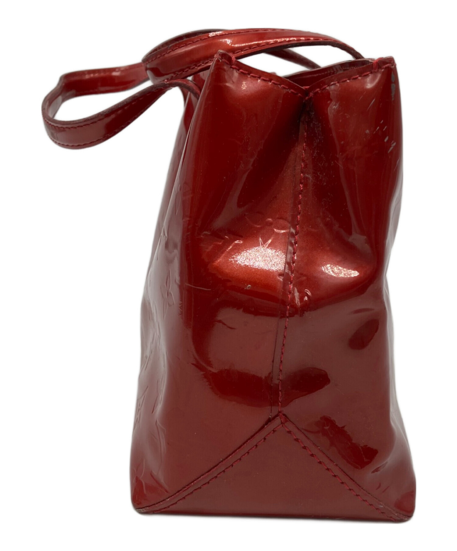 ✝LOUIS VUITTON ヴェルニ ウィルシャーPM ポムダールレッド LOUIS VUITTON ルイヴィトン ウィルシャーPM モノグラムヴェルニ