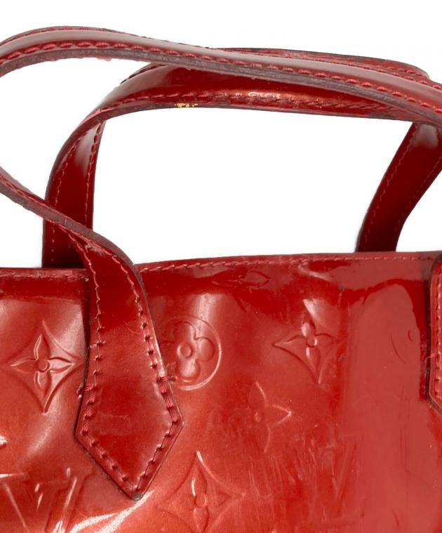 ✝LOUIS VUITTON ヴェルニ ウィルシャーPM ポムダールレッド LOUIS VUITTON ルイヴィトン ウィルシャーPM モノグラムヴェルニ
