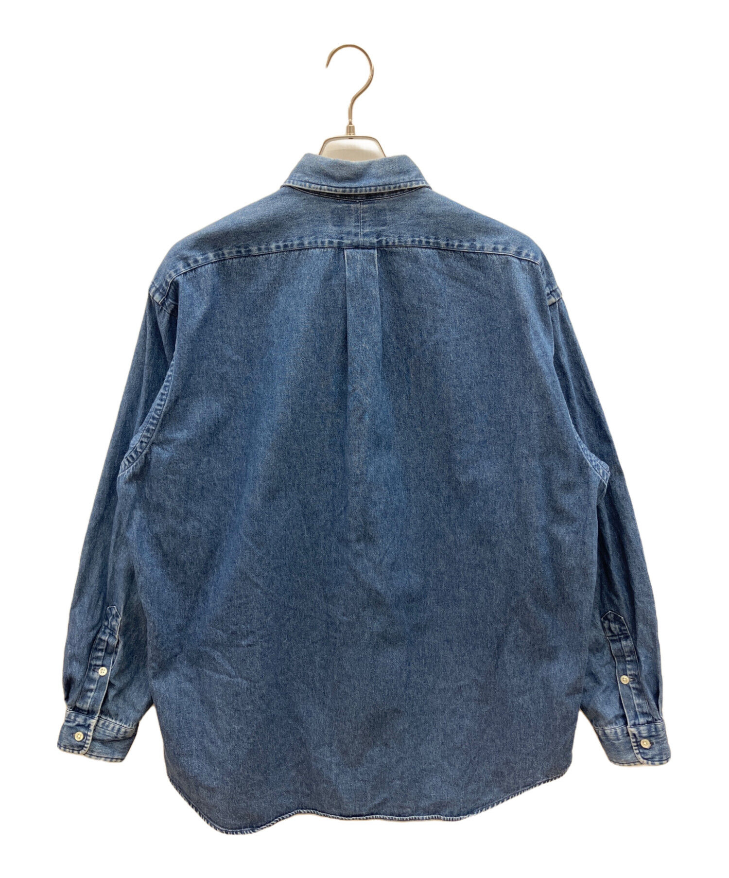 90s Ralph Lauren ラルフローレン デニムシャツ ボタンダウン M ラルフローレン デニムシャツ 90s Ralph Lauren ラルフローレン デニム