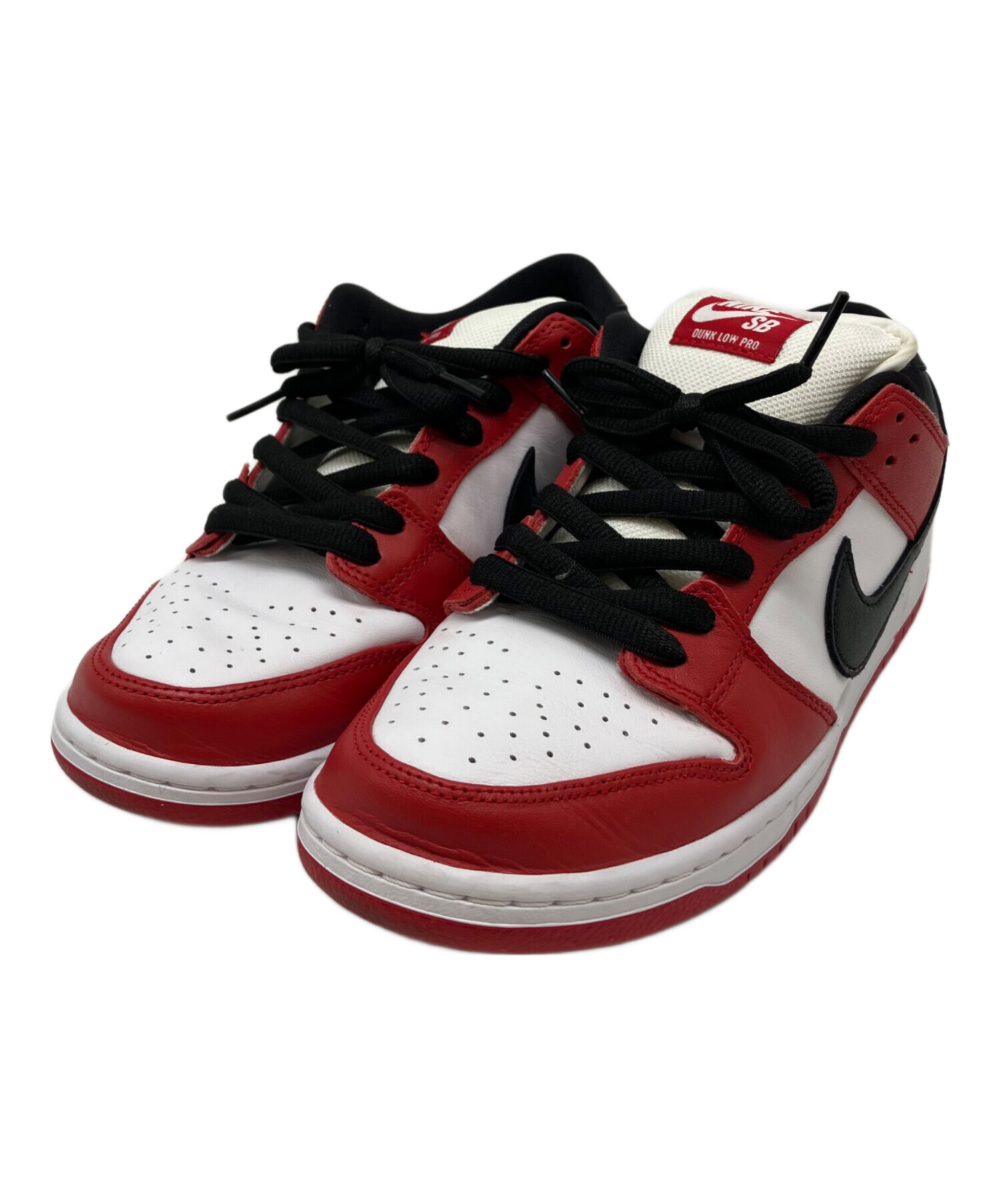 中古・古着通販】NIKE (ナイキ) SB Dunk Low Pro レッド×ホワイト 