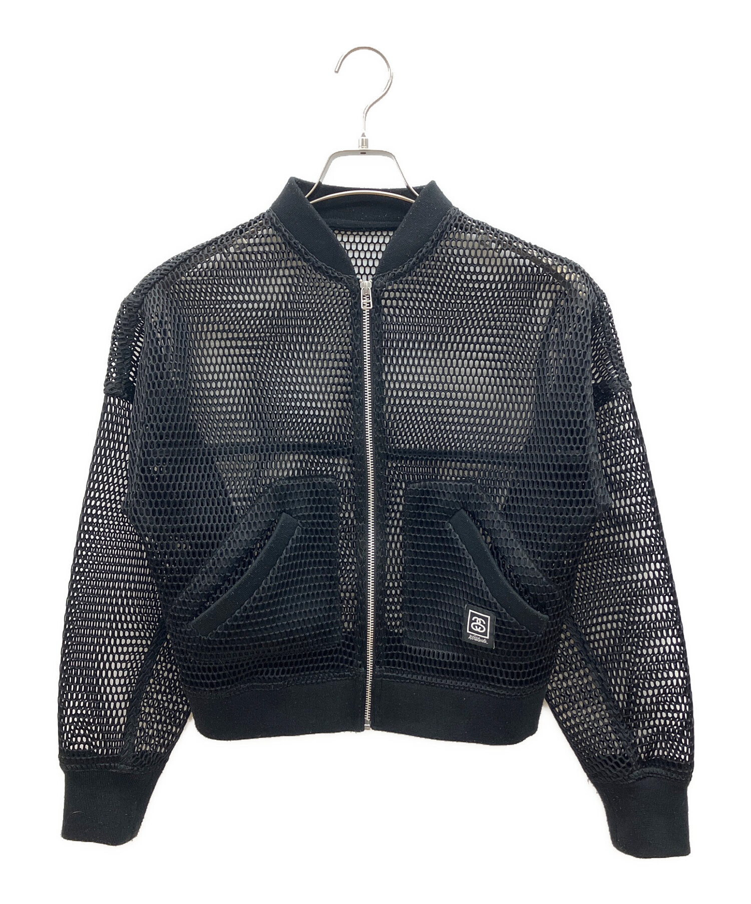 中古・古着通販】stussy (ステューシー) メッシュブルゾン ブラック 