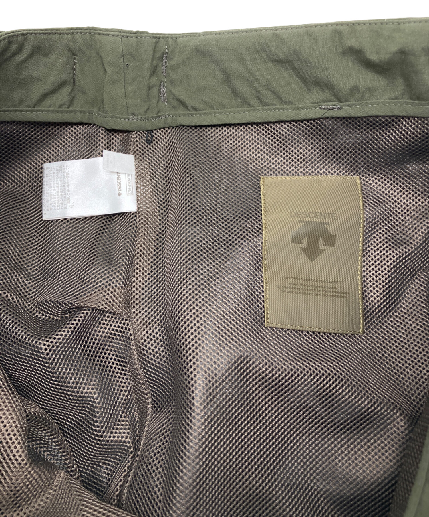 中古・古着通販】DESCENTE (デサント) ナイロンパンツ グリーン サイズ