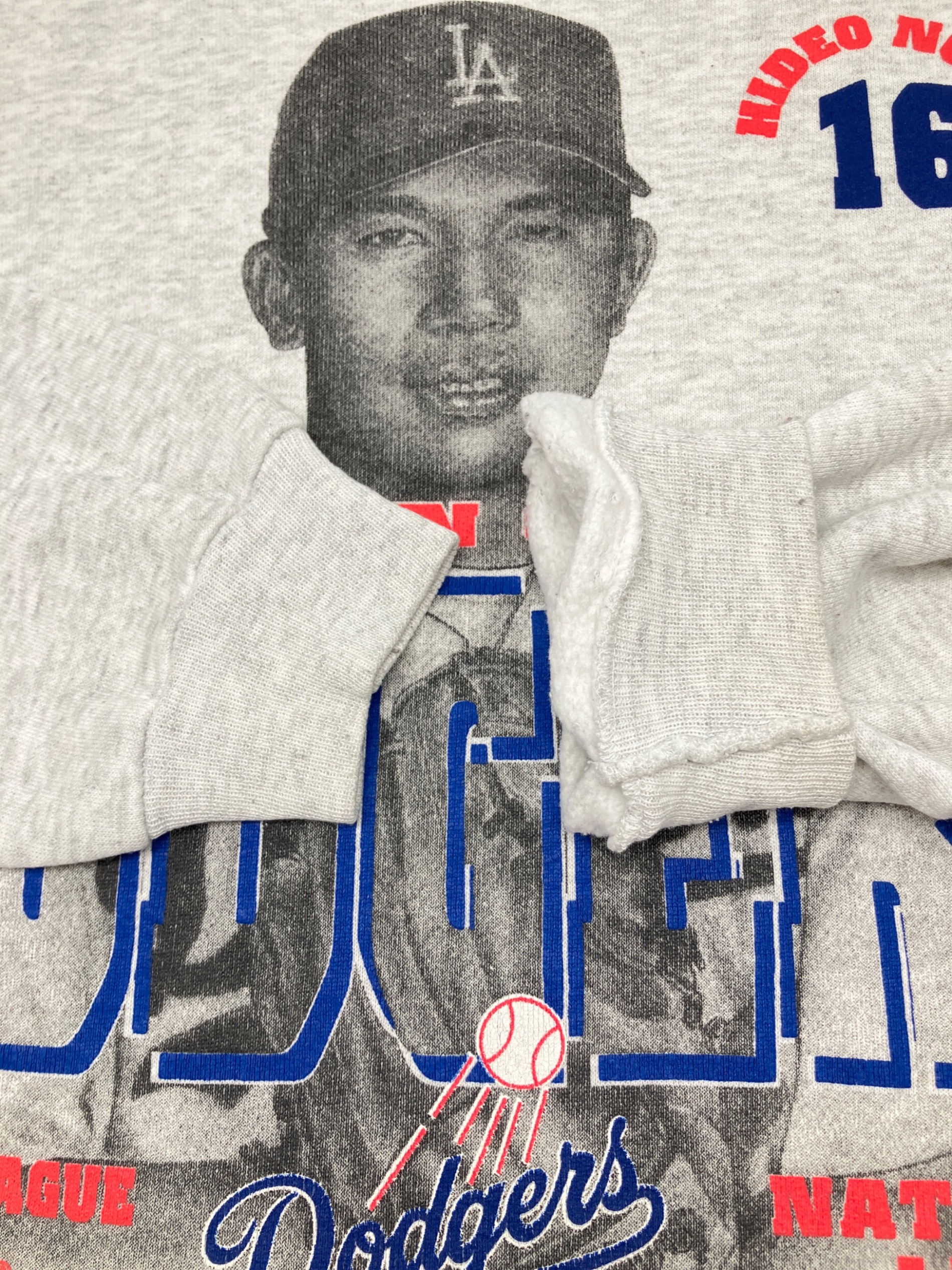 90sタグ付き当時物ドジャース野茂英雄選手NATMEGトレーナーアメリカ製 中古・古着通販】NUTMEG (ナツメグ) 90sベースボールプリント