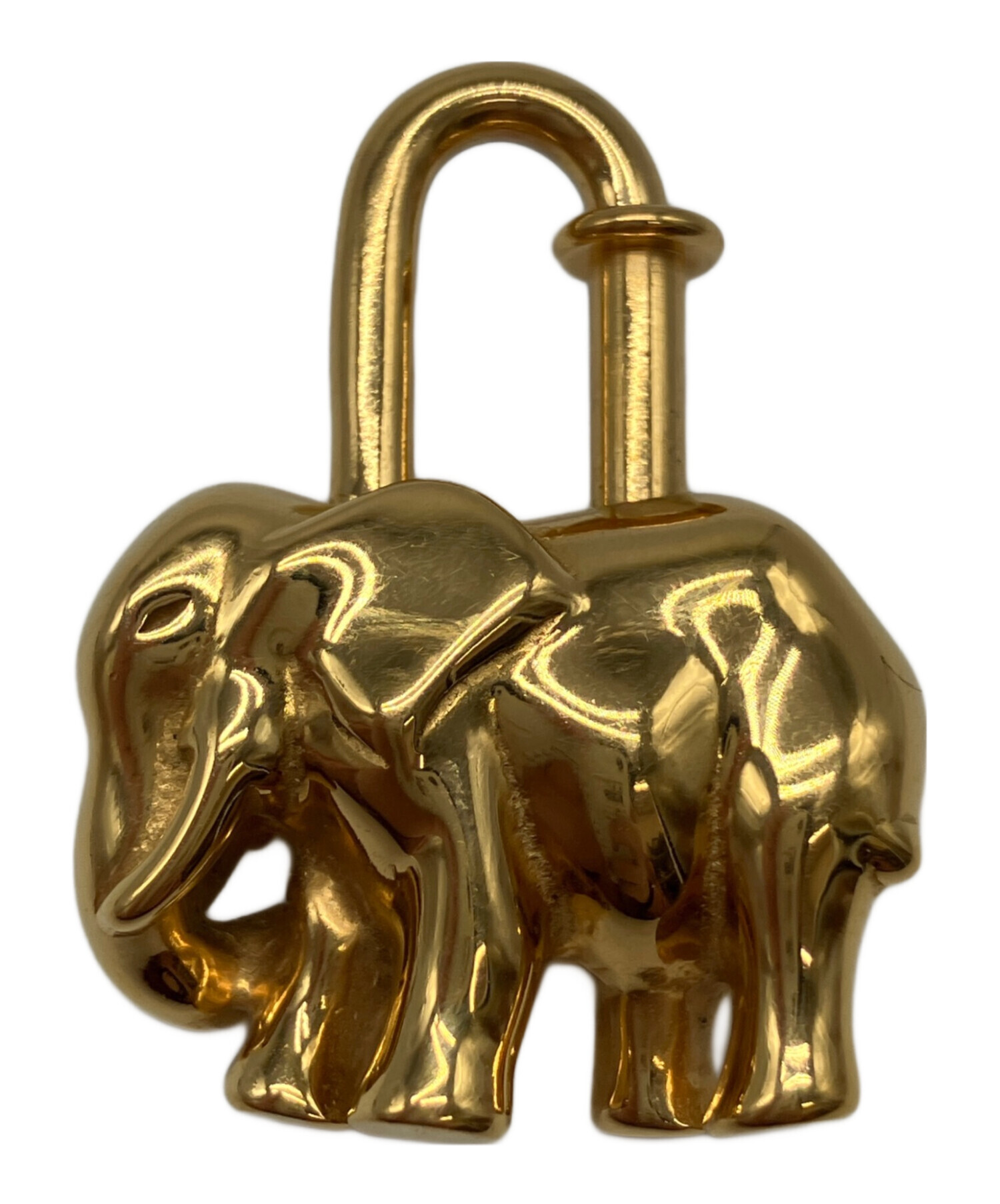 即*K様 HERMES（エルメス）　カデナ　エレファント　象 ゴールド 中古・古着通販】HERMES (エルメス) カデナチャーム エレファント