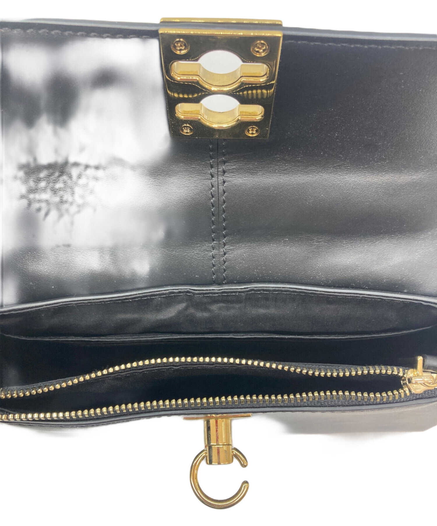 新品 カフネ CAFUNÉ スタンスウォレット　ブラック×ゴールド Cafuné カフネ - Stance Wallet - Black