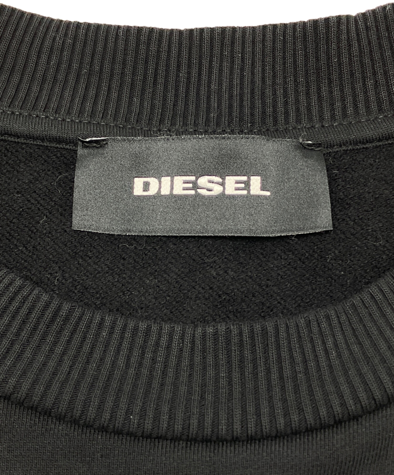 中古・古着通販】DIESEL (ディーゼル) 裏起毛スウェット ブラック 