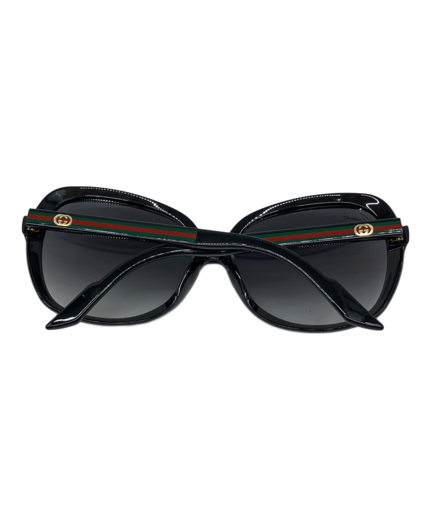 中古・古着通販】GUCCI (グッチ) サングラス ブラック×ゴールド サイズ  