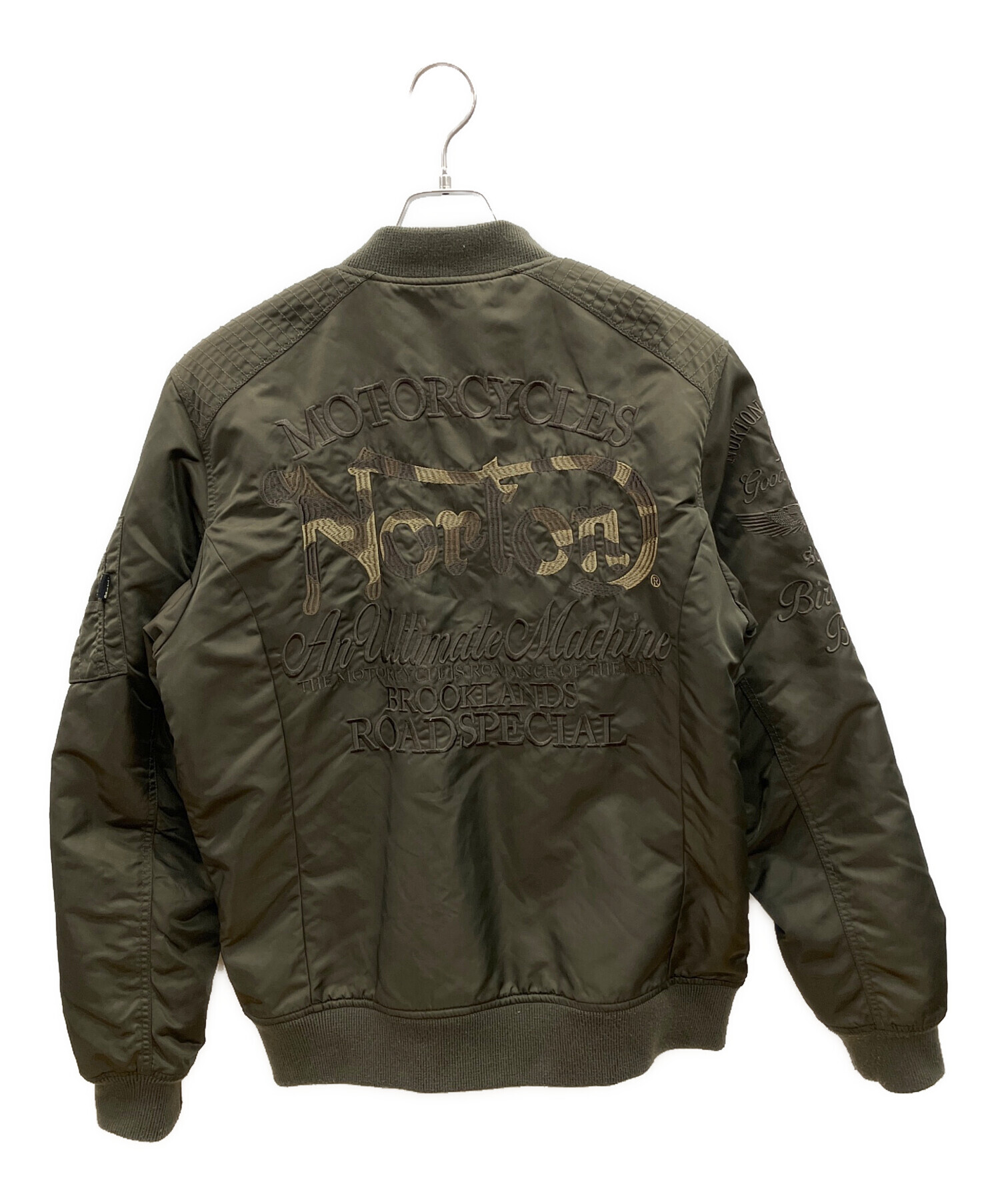Norton カーキ　ジャンパー 中古・古着通販】Norton (ノートン) MA-1ジャケット カーキ サイズ:L
