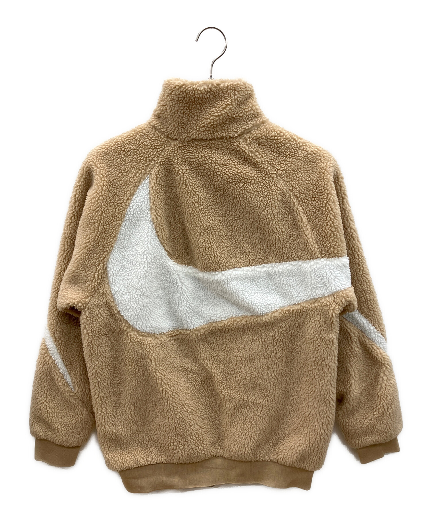 中古・古着通販】NIKE (ナイキ) ボアジャケット ベージュ×ホワイト 