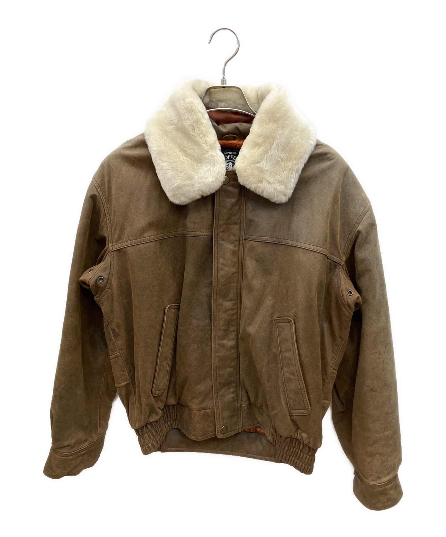 中古・古着通販】BOSS (ボス) 90sファー付レザージャケット ボスジャン