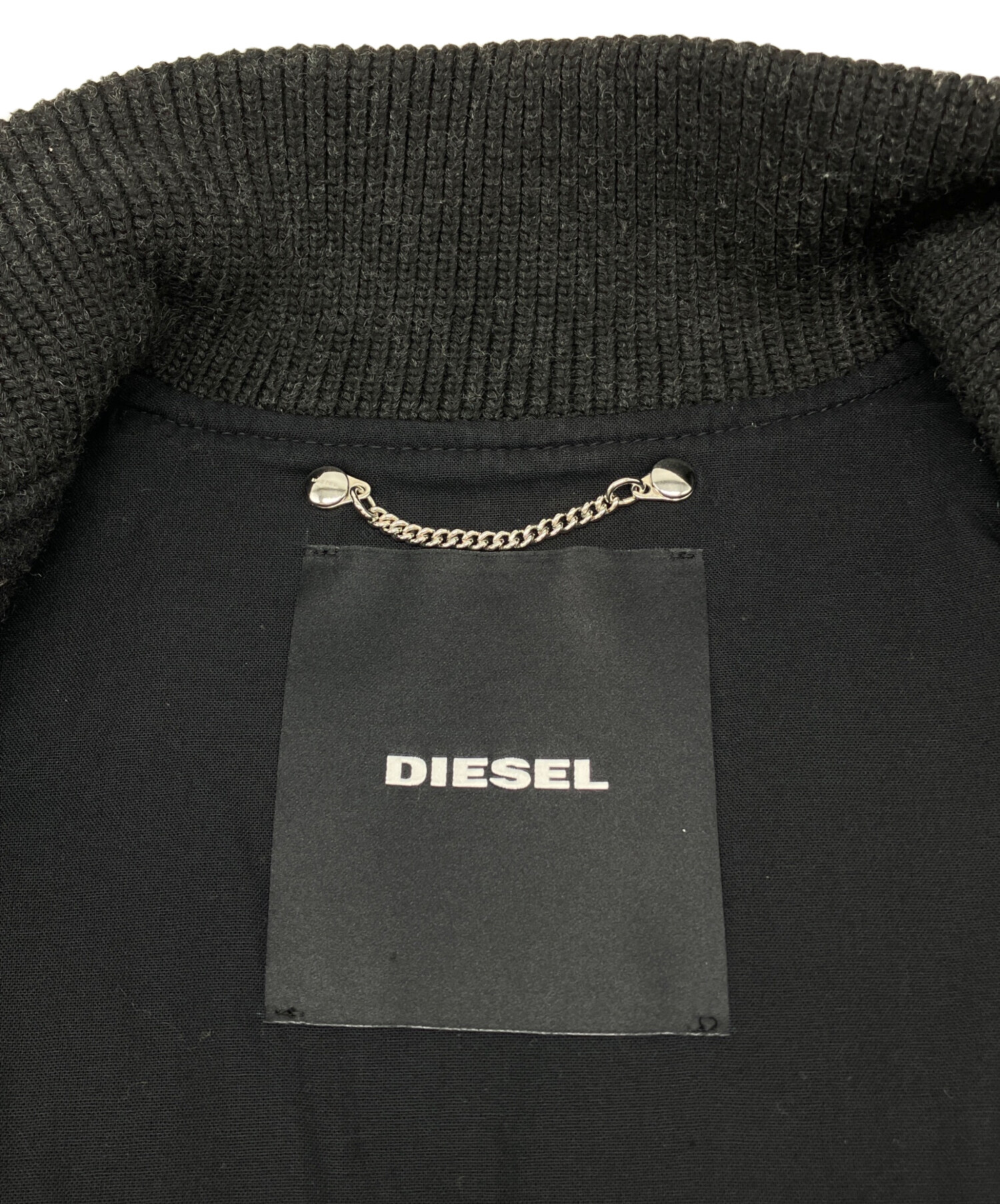 中古・古着通販】DIESEL (ディーゼル) スタジャン グレー×レッド