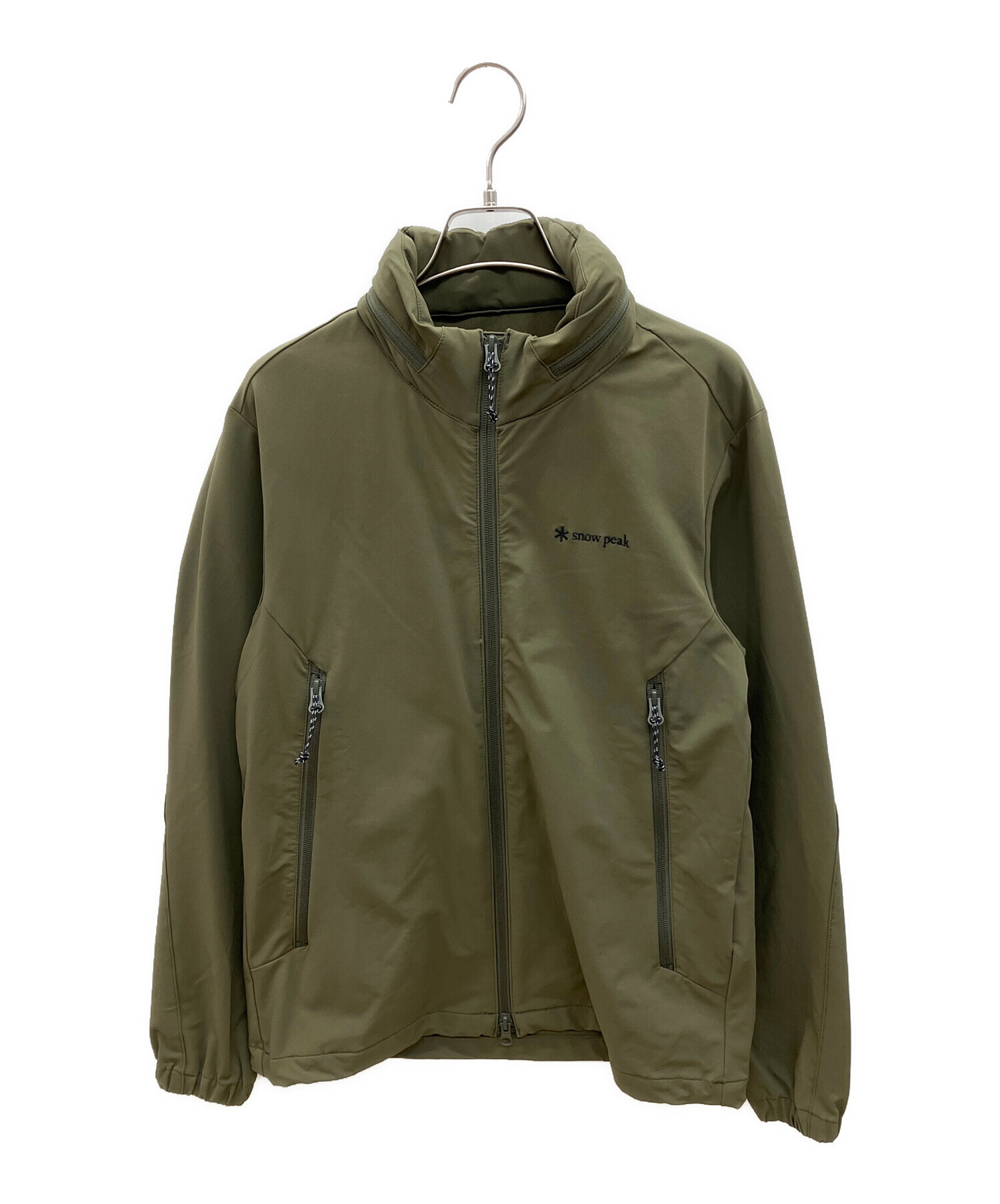スノーピーク peak Strech Cloth Jacket カーキ 中古・古着通販】Snow peak (スノーピーク) Strech Cloth Jacket