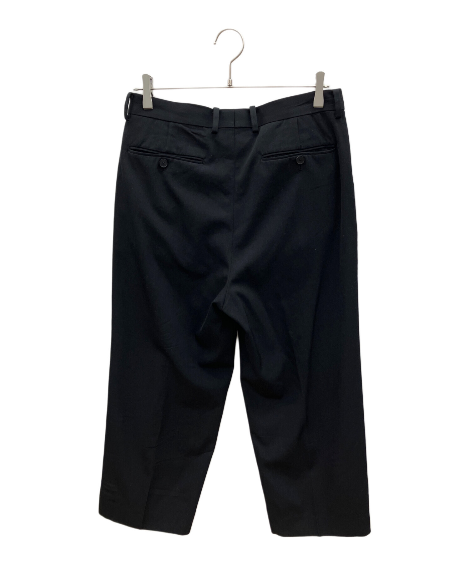 美品　AURALEE オーラリー　ウールスラックス　パンツ　日本製　ブラック　3 中古・古着通販】AURALEE (オーラリー) スラックス LIGHT WOOL MAX
