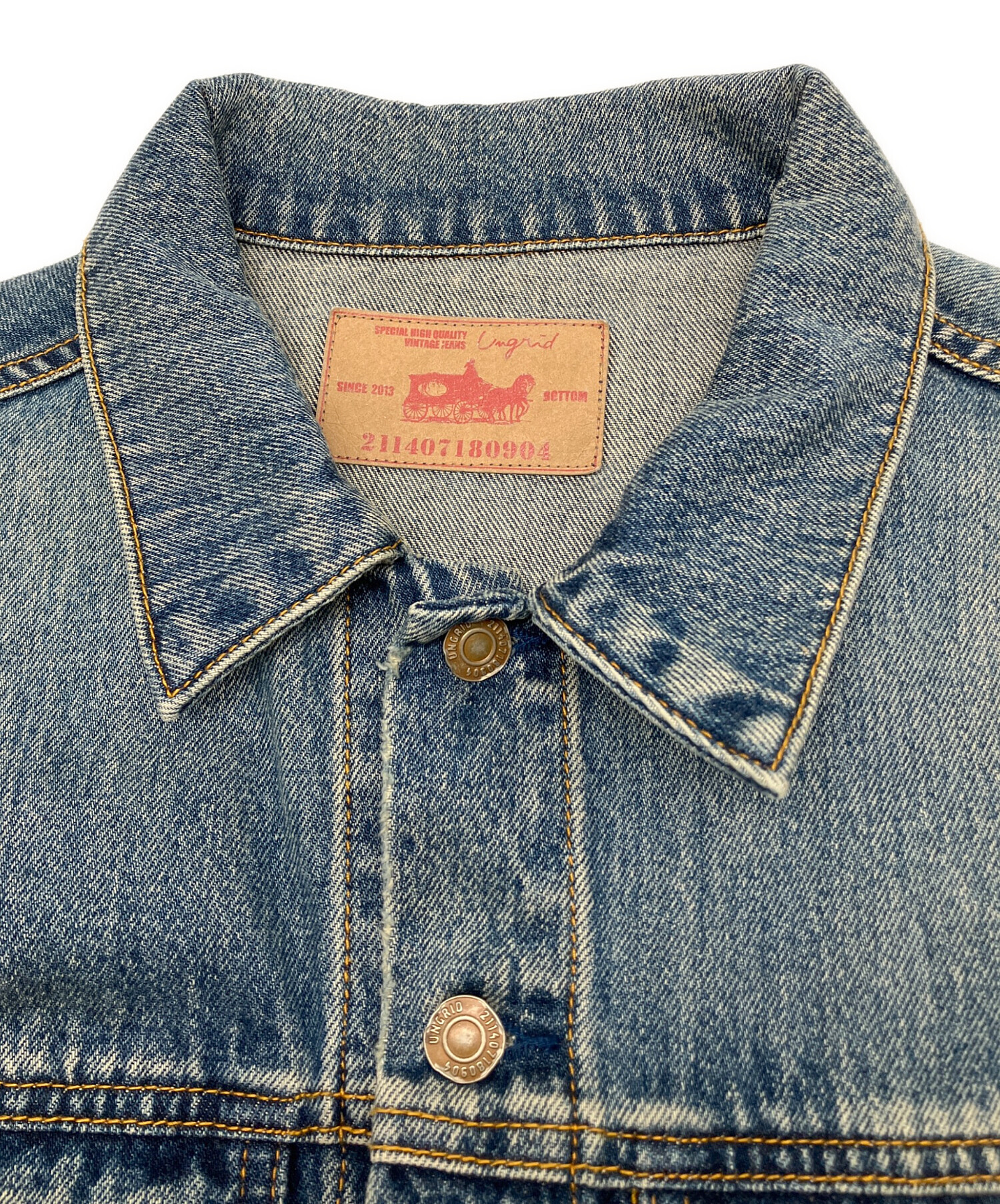 中古・古着通販】UNGRID (アングリッド) デニムジャケット グレー