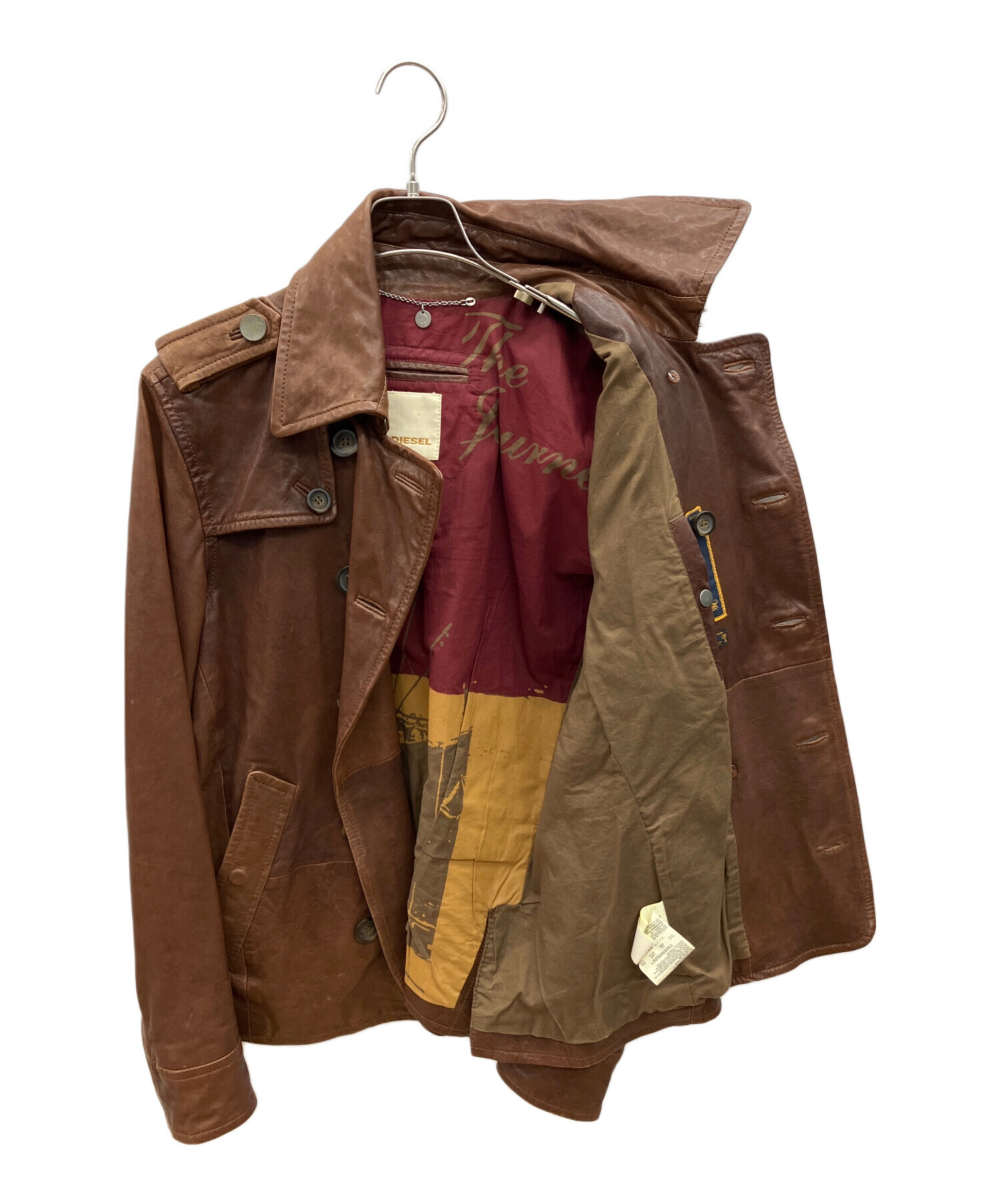 DIESEL ビンテージレザージャケット ブラウン DIESEL（ディーゼル） DIESEL Archive スウェードトラッカージャケット