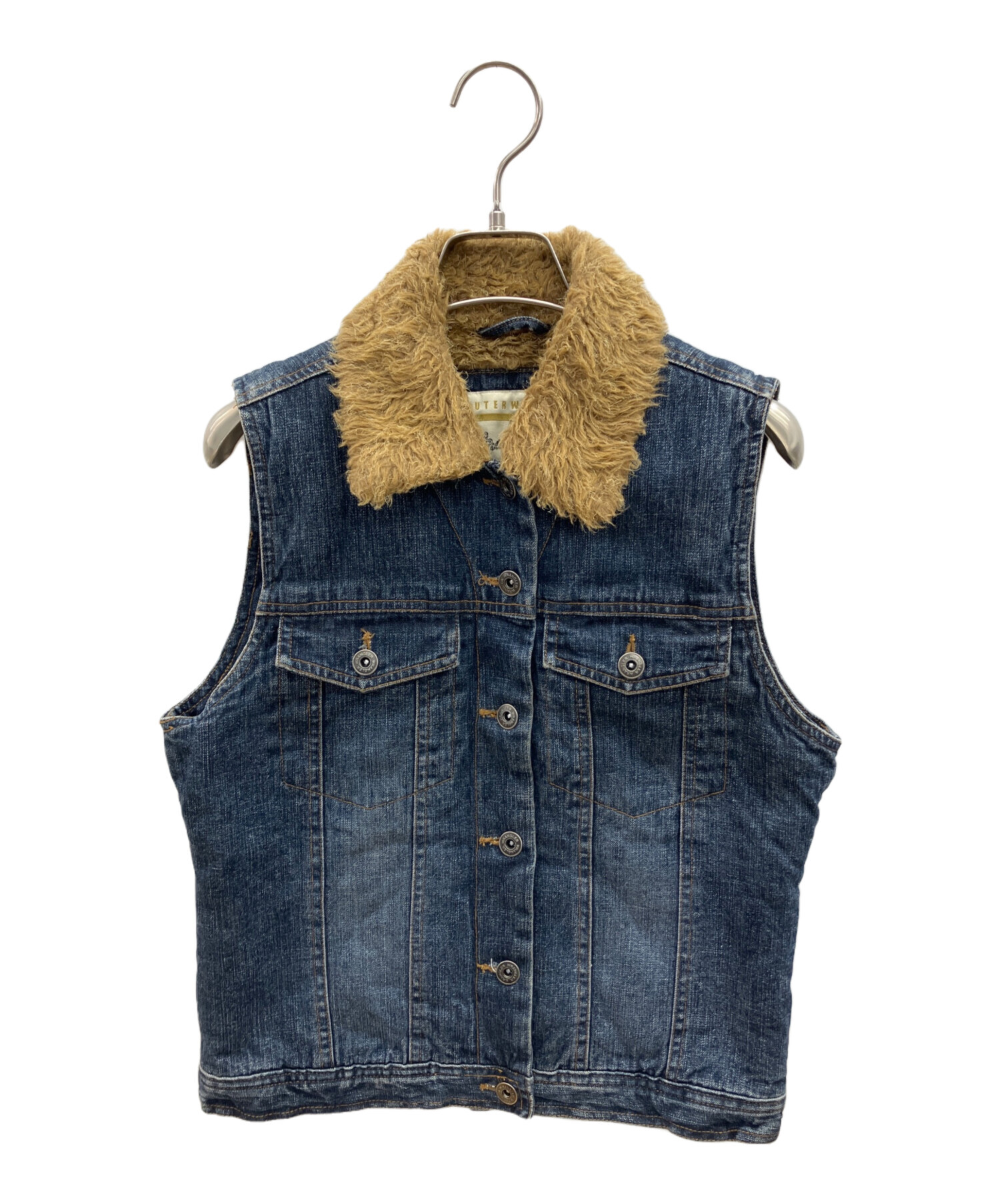 中古・古着通販】Wrangler (ラングラー) 00s裏ボアデニムベスト 古着