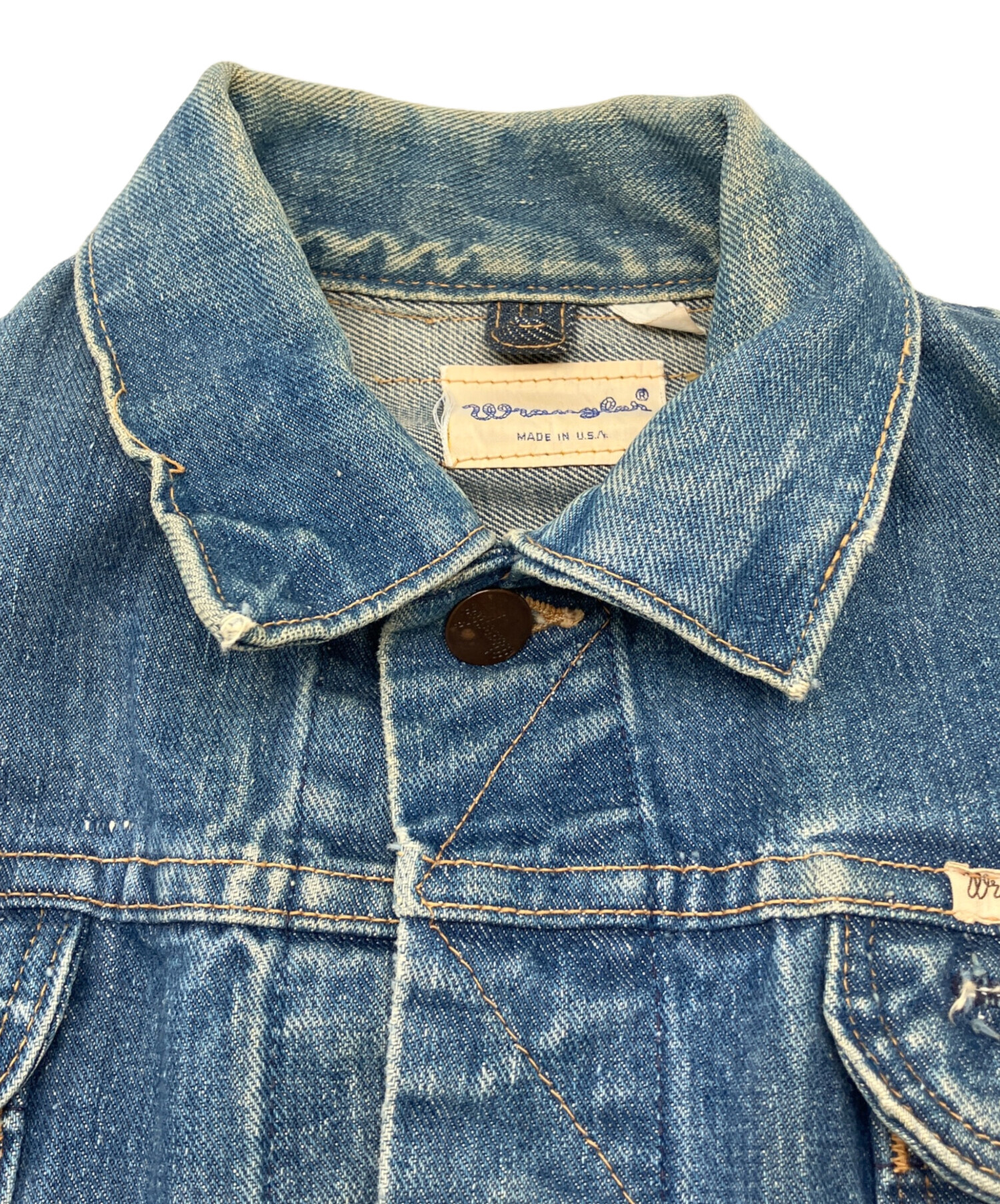 中古・古着通販】Wrangler (ラングラー) 60sデニムジャケット 白タグ