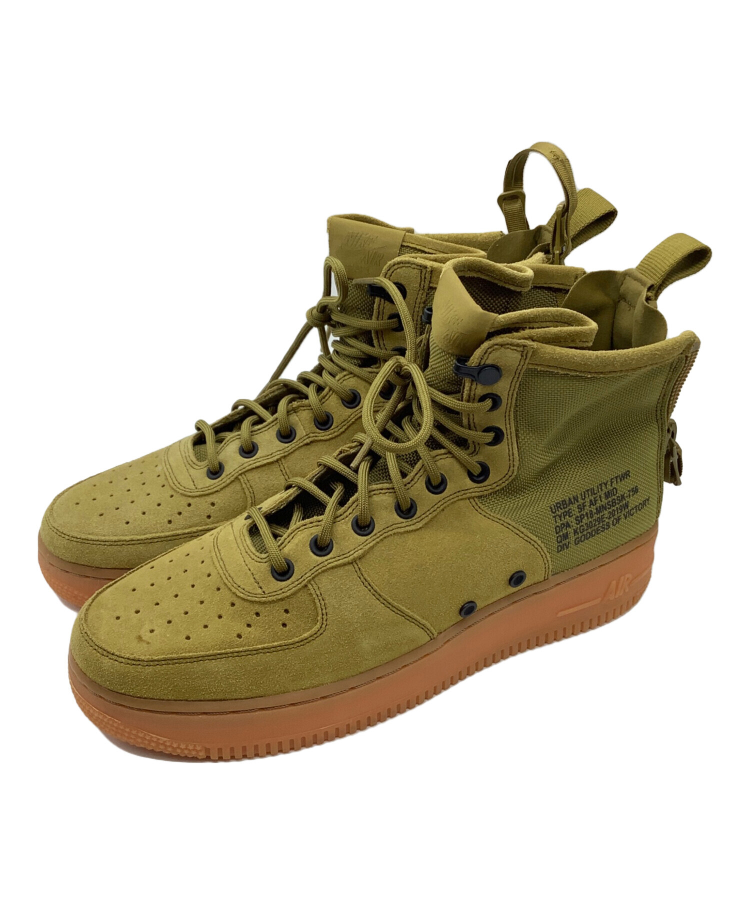 中古・古着通販】NIKE (ナイキ) SF AIR FORCE 1 MID オリーブ サイズ 