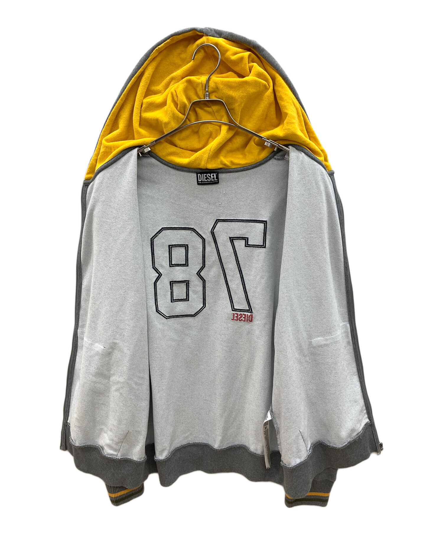 DIESEL パーカー　Lサイズ　グレー　ディーゼル 大きいサイズと大きい服のメンズ通販【ビッグエムワン】大きいサイズ