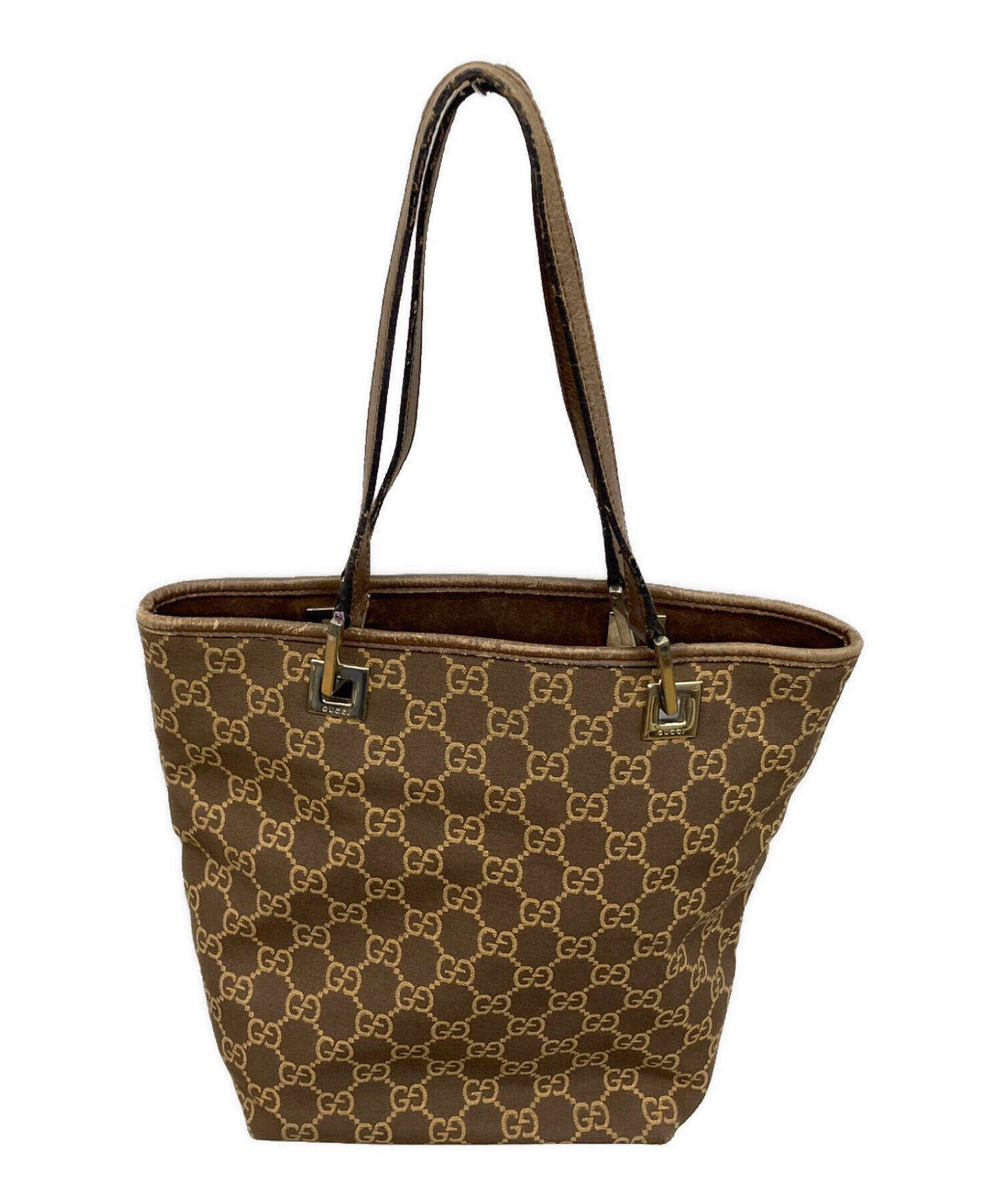中古・古着通販】GUCCI (グッチ) ハンドバッグ ブラウン｜ブランド