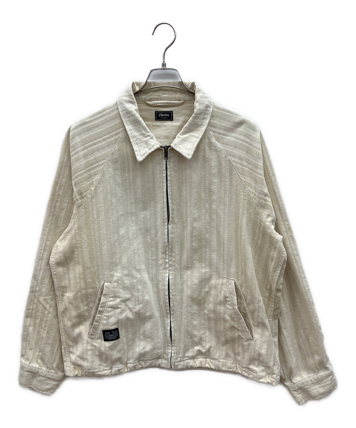 中古・古着通販】cheers (チアーズ) ジップジャケット アイボリー 