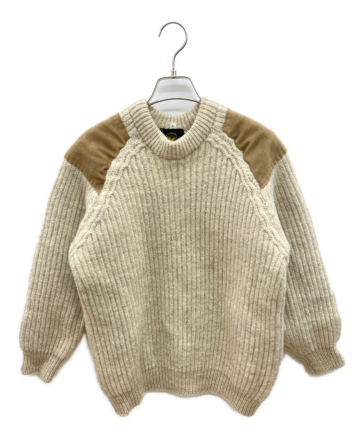 中古・古着通販】HIGHLAND2000 (ハイランド2000) 厚手ニット エルボー