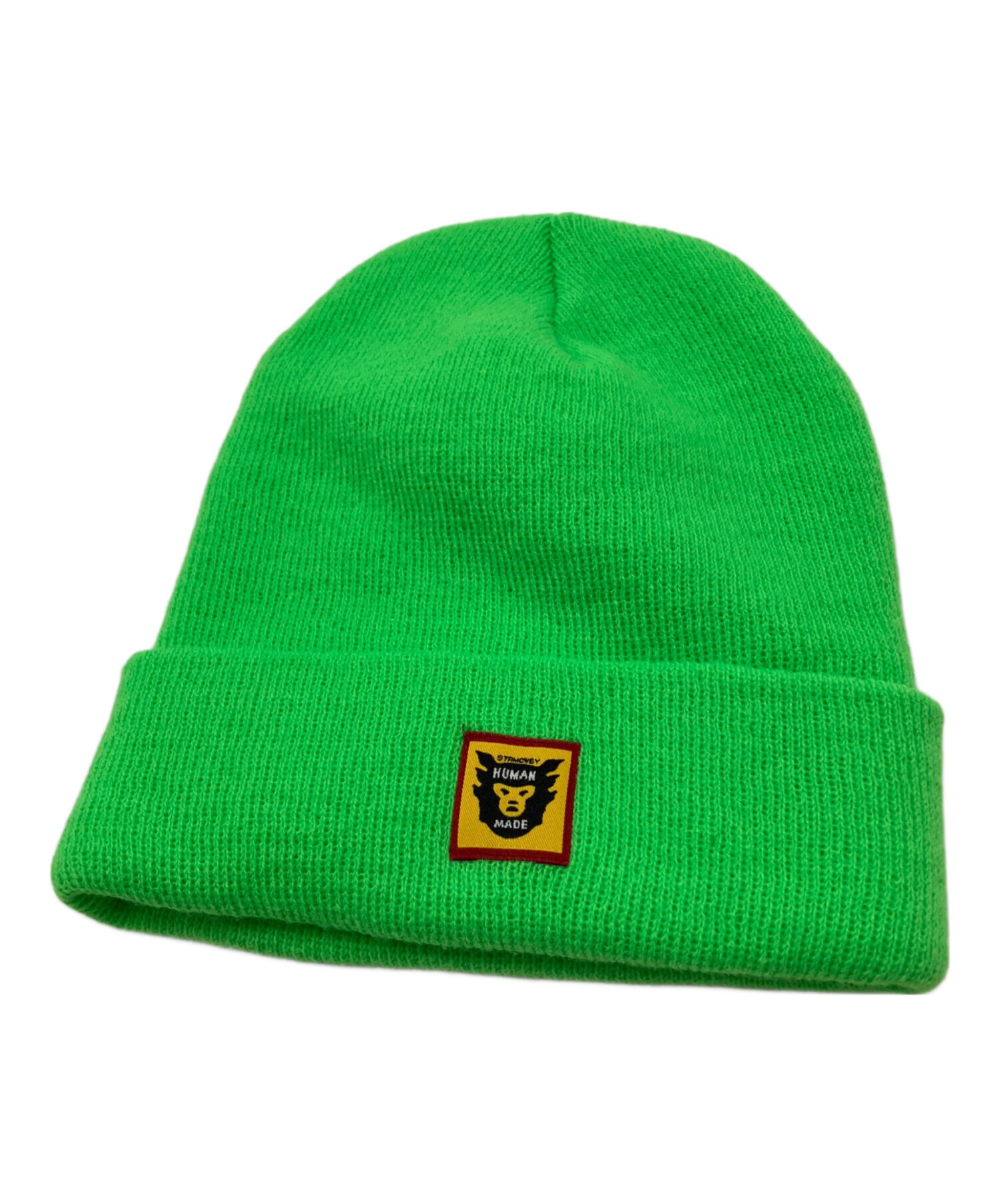 中古・古着通販】HUMAN MADE (ヒューマンメイド) ニット帽 黄緑