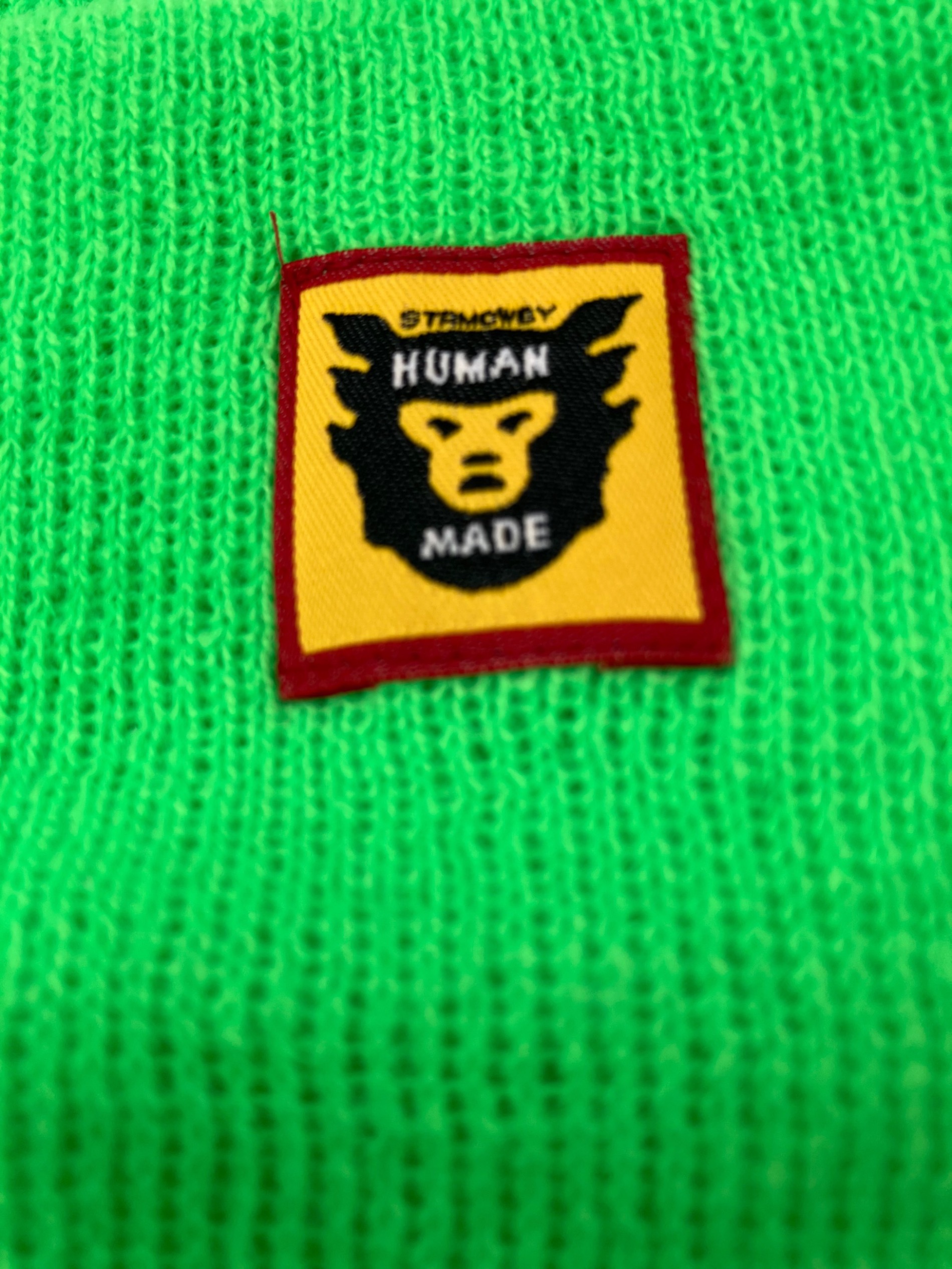 中古・古着通販】HUMAN MADE (ヒューマンメイド) ニット帽 黄緑