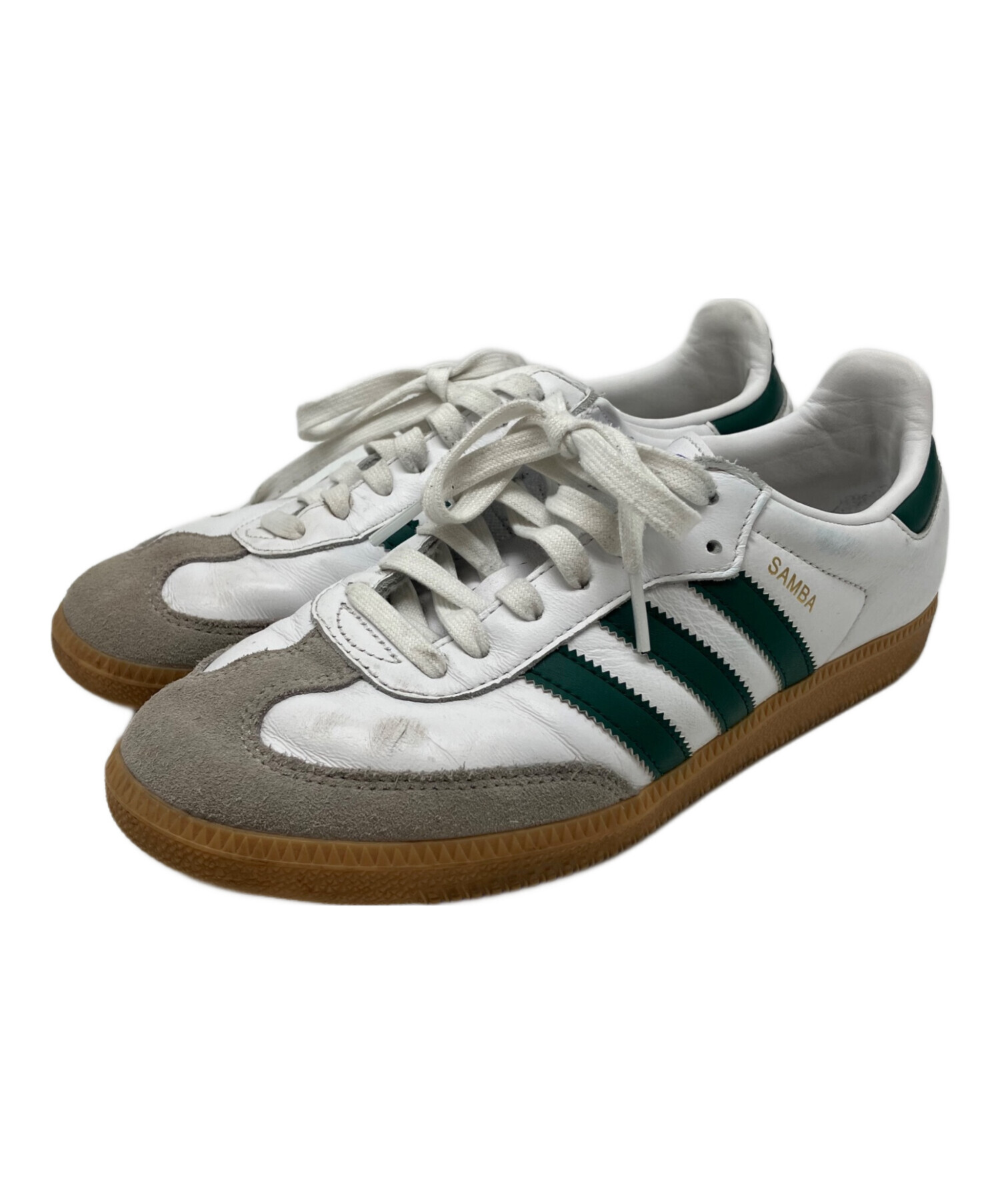 中古・古着通販】adidas (アディダス) スニーカー ホワイト×グリーン 